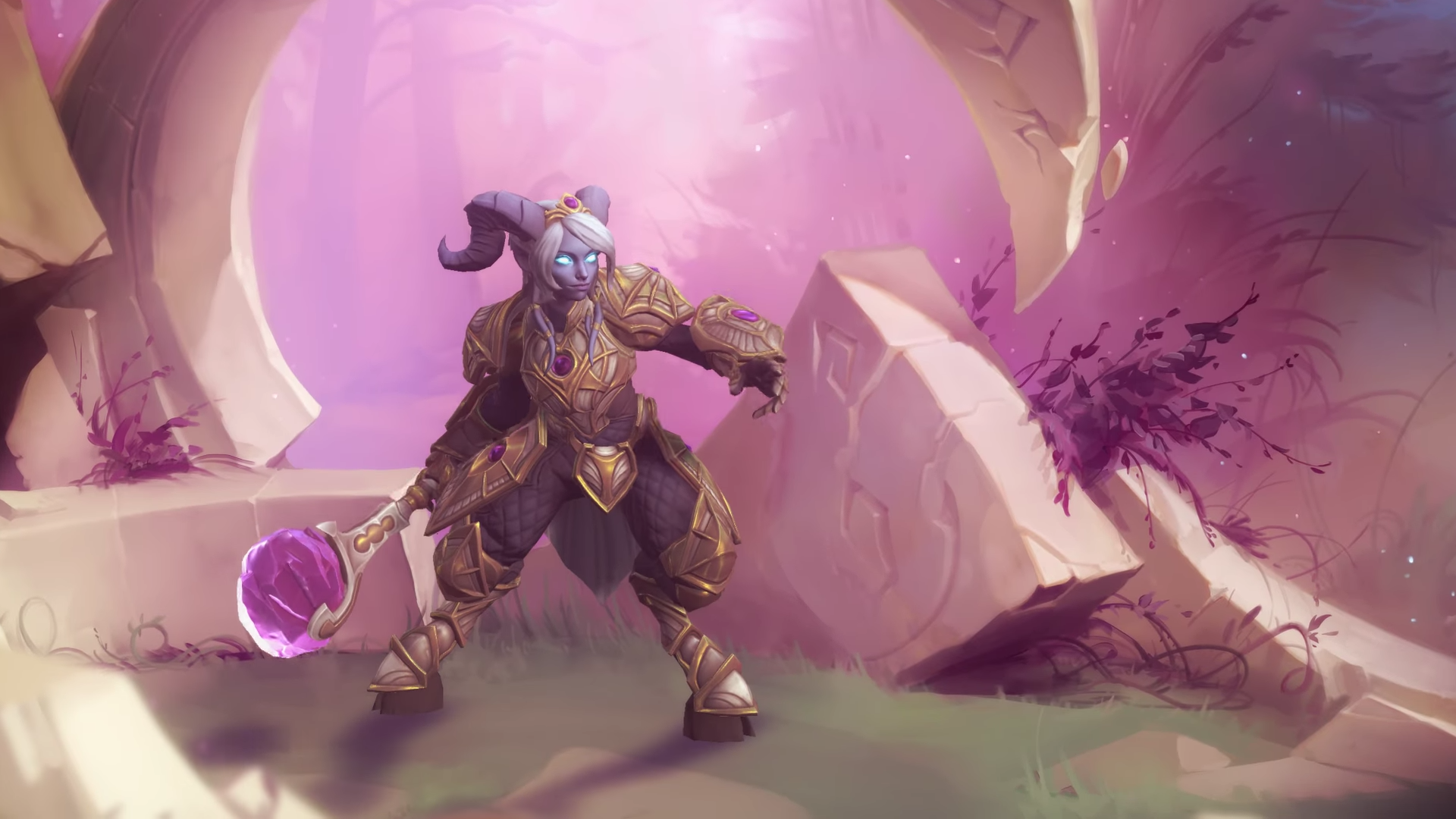 General 1920x1080 Heroes of the Storm Yrel draenei video games video game characters Blizzard Entertainment