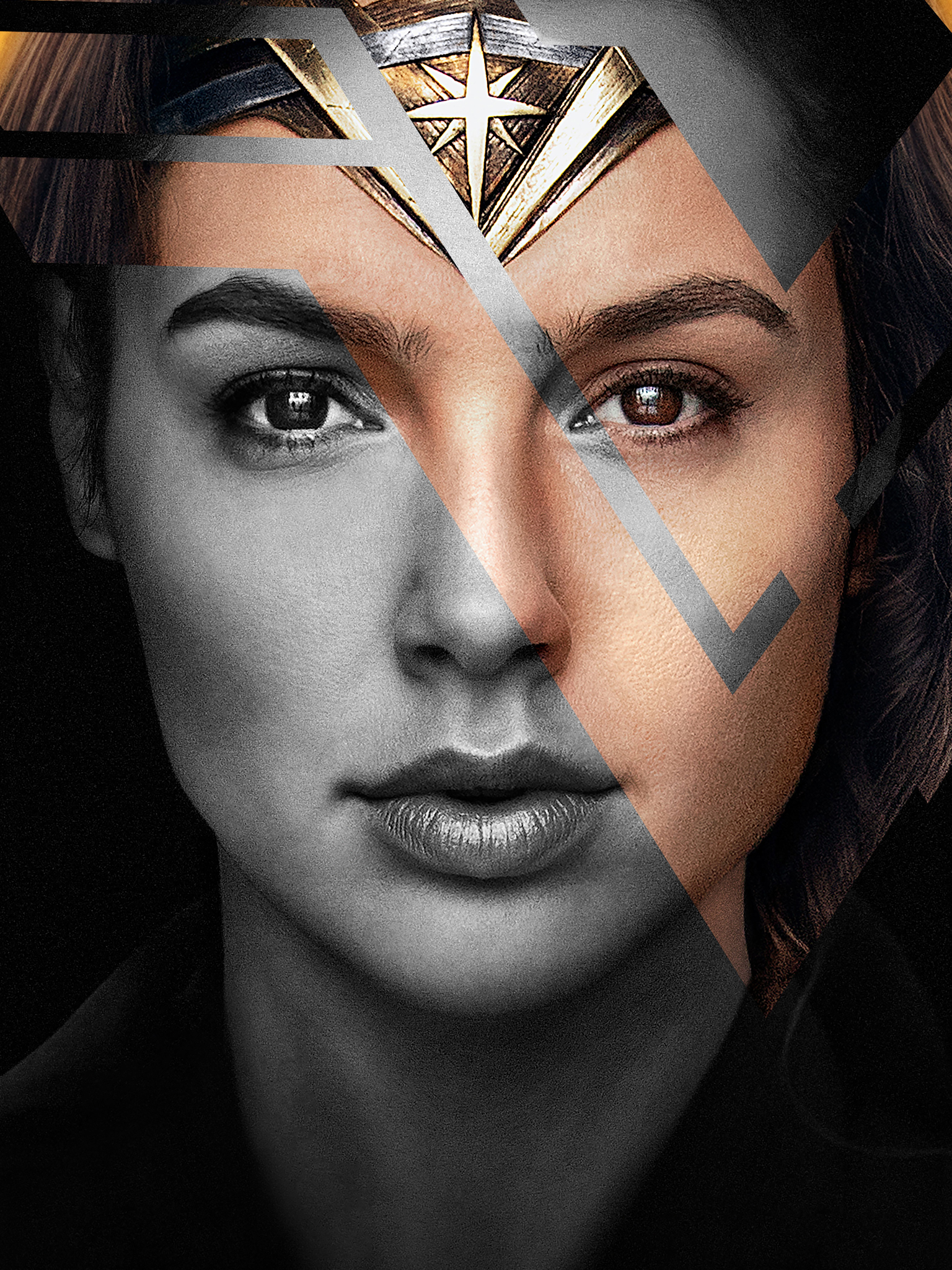People 1536x2048 Wonder Woman Gal Gadot women DC Extended Universe movies face superheroines portrait closeup actress Israeli