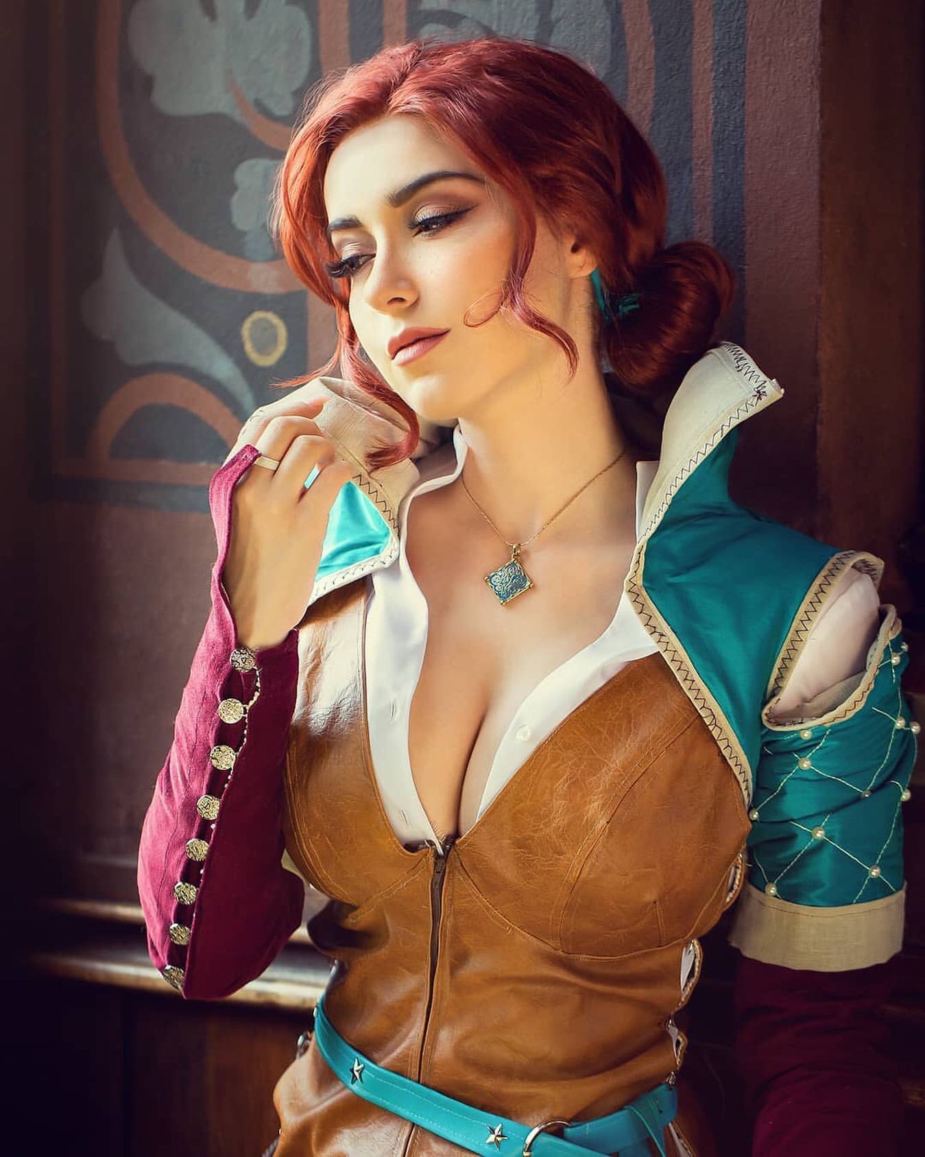General 1349x1687 women The Witcher 3: Wild Hunt Triss Merigold redhead cosplay Anni The Duck