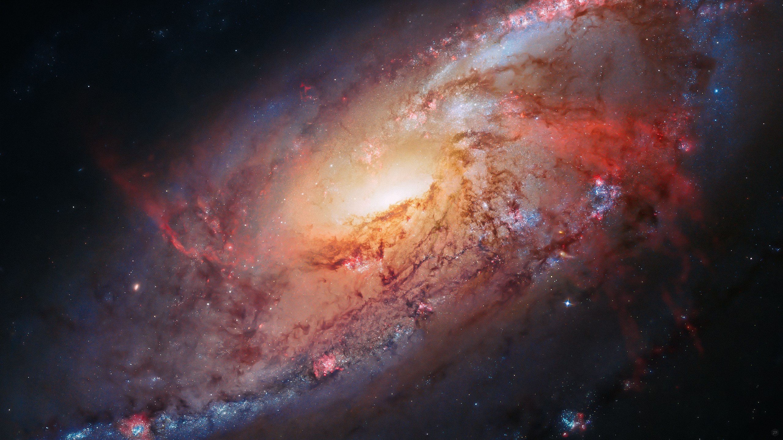 General 2560x1440 Hubble Deep Space space USA galaxy universe space art digital art