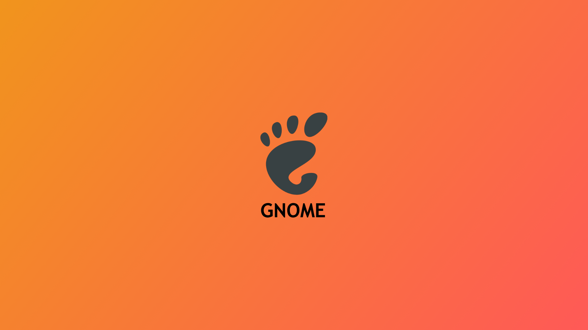 General 1920x1080 abstract GNOME orange logo Linux