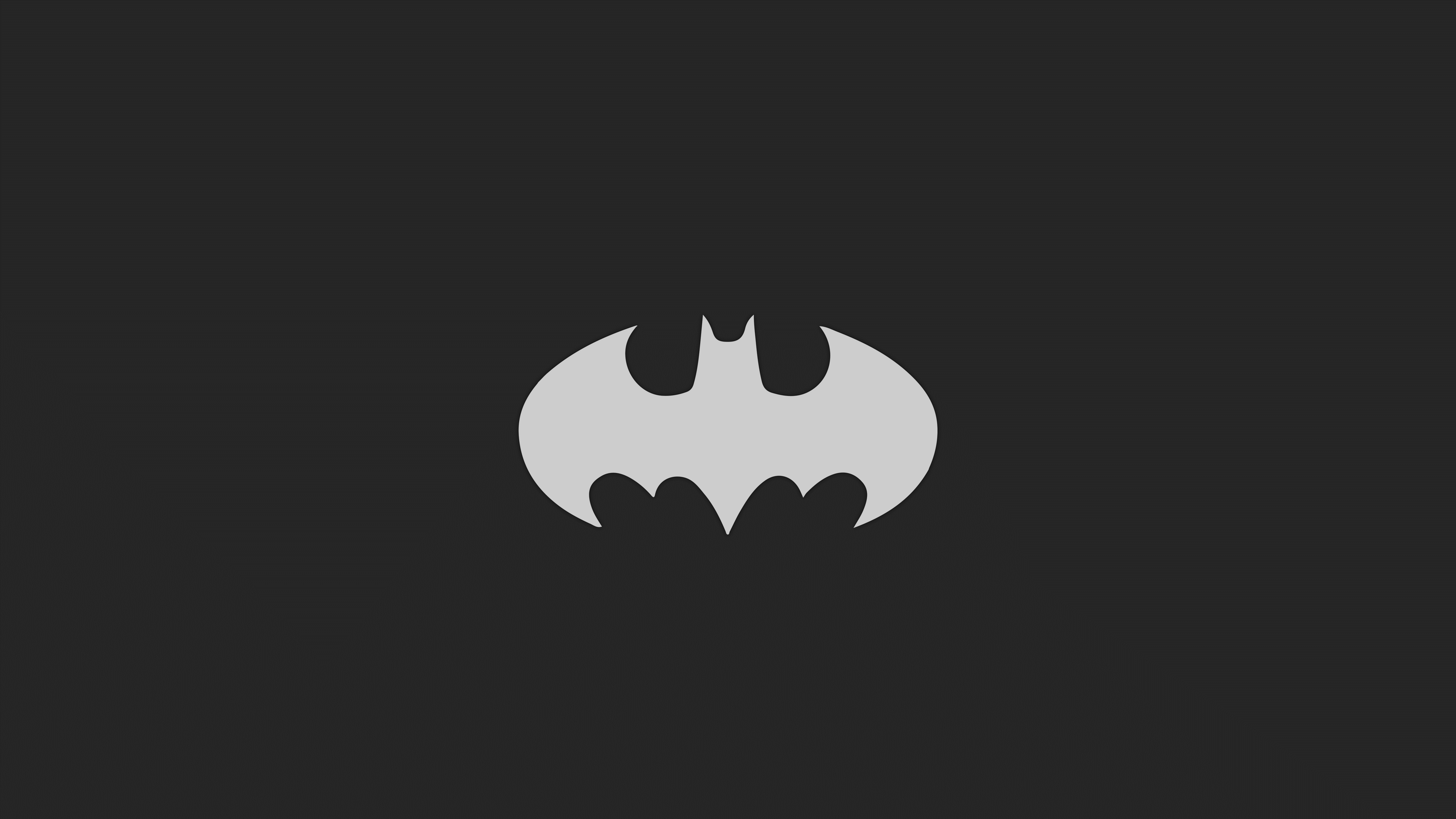 General 4608x2592 vector minimalism Batman logo superhero simple background digital art