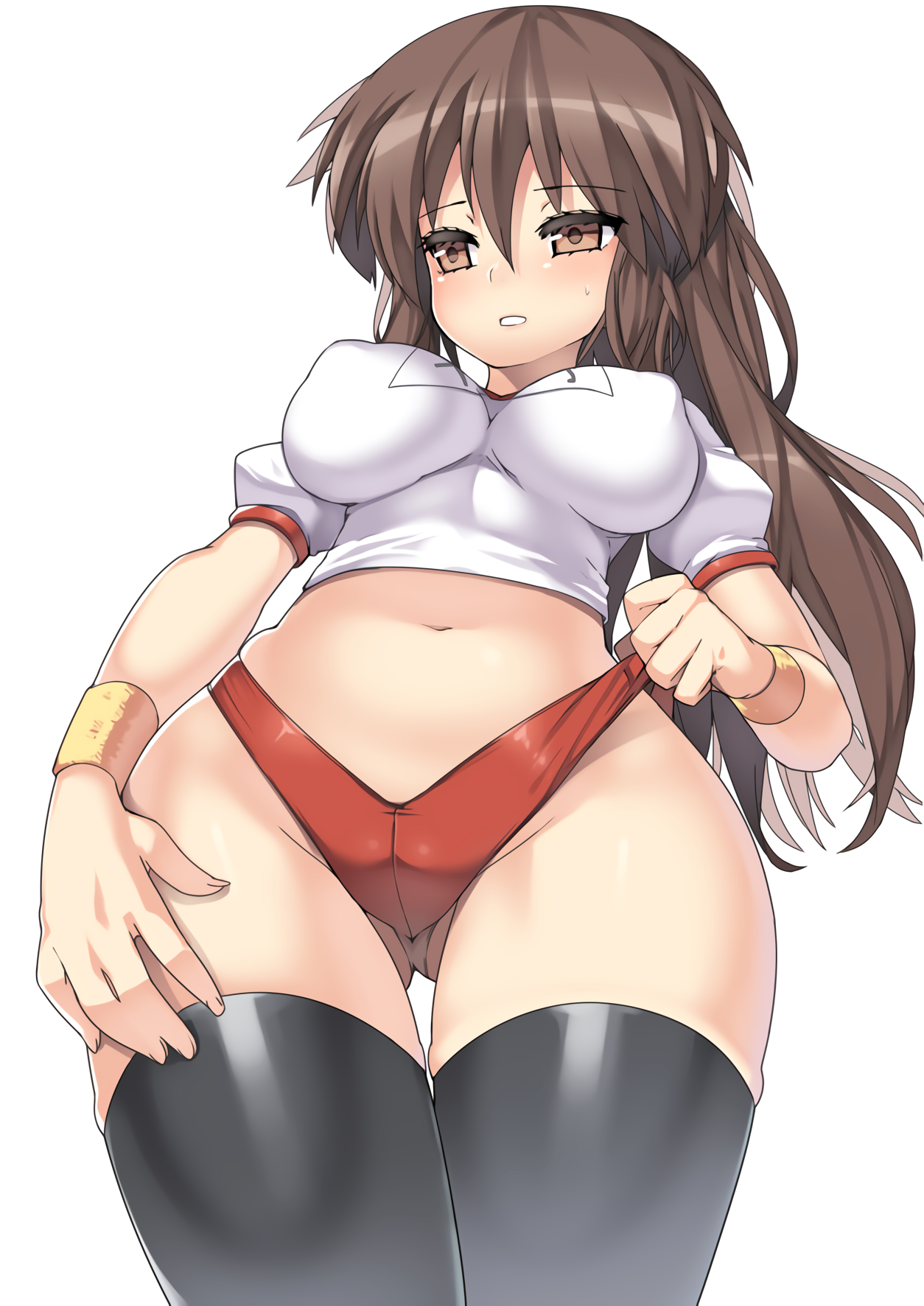 Anime 1254x1772 big boobs gym clothes Nagase Haruhito The Melancholy of Haruhi Suzumiya