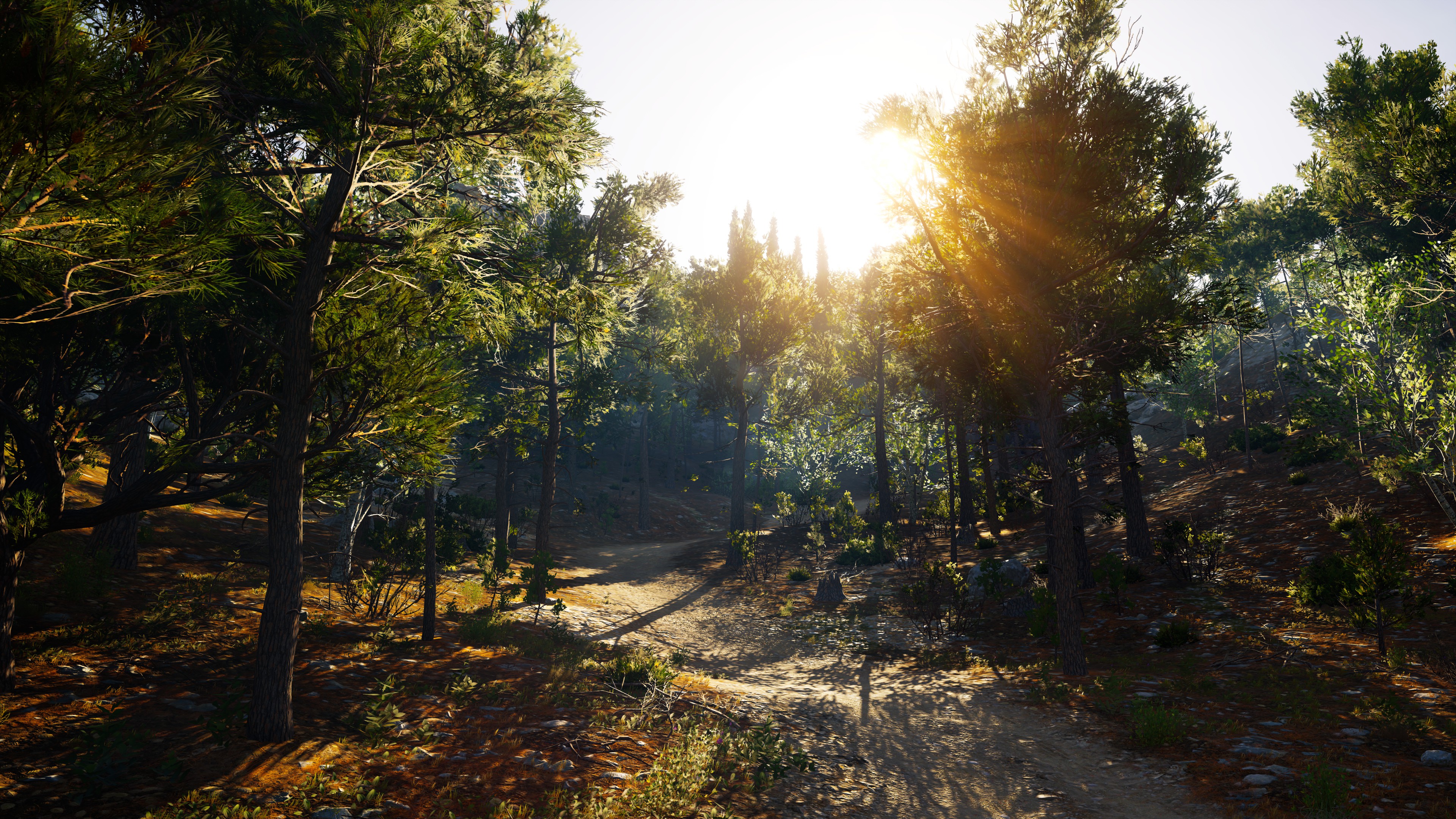 General 3840x2160 Assassins Creed: Odyssey screen shot video game landscape path