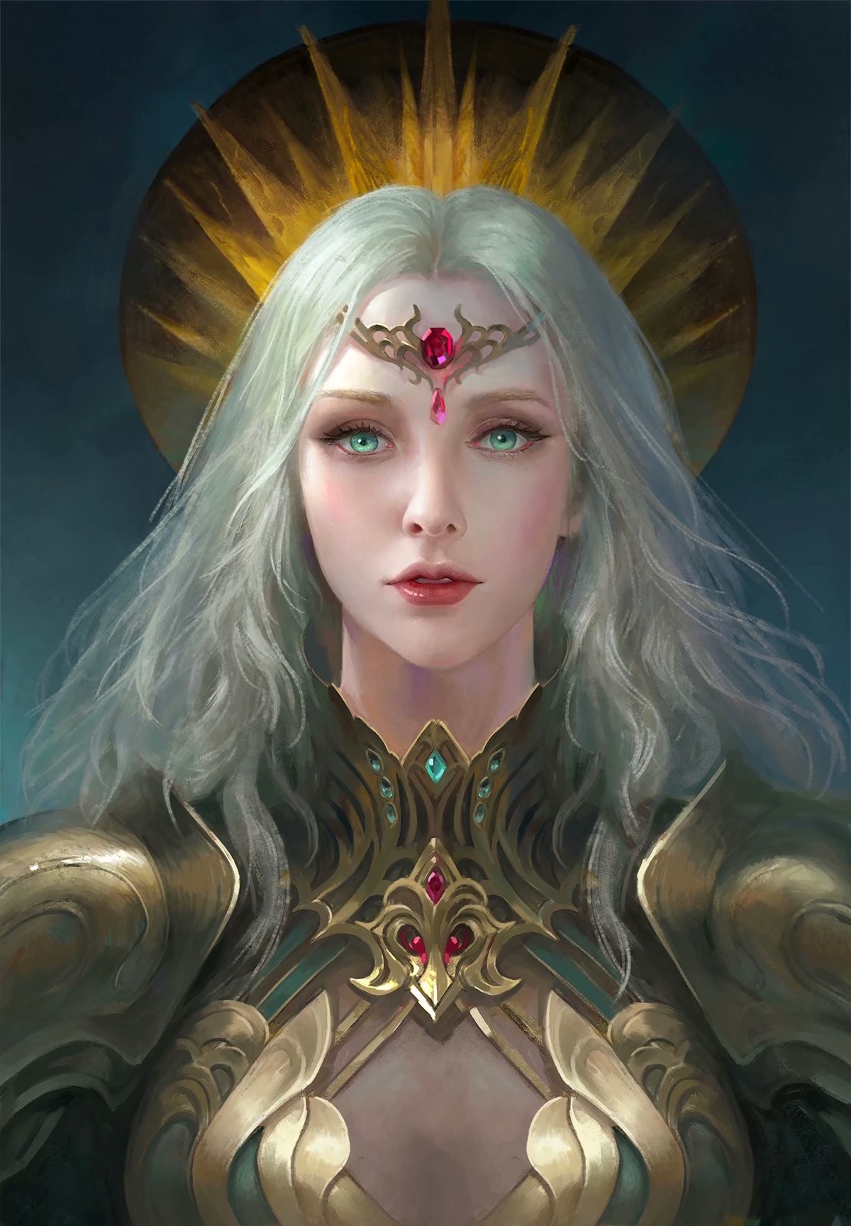 General 1200x1728 queen (royalty) fantasy girl fantasy art face