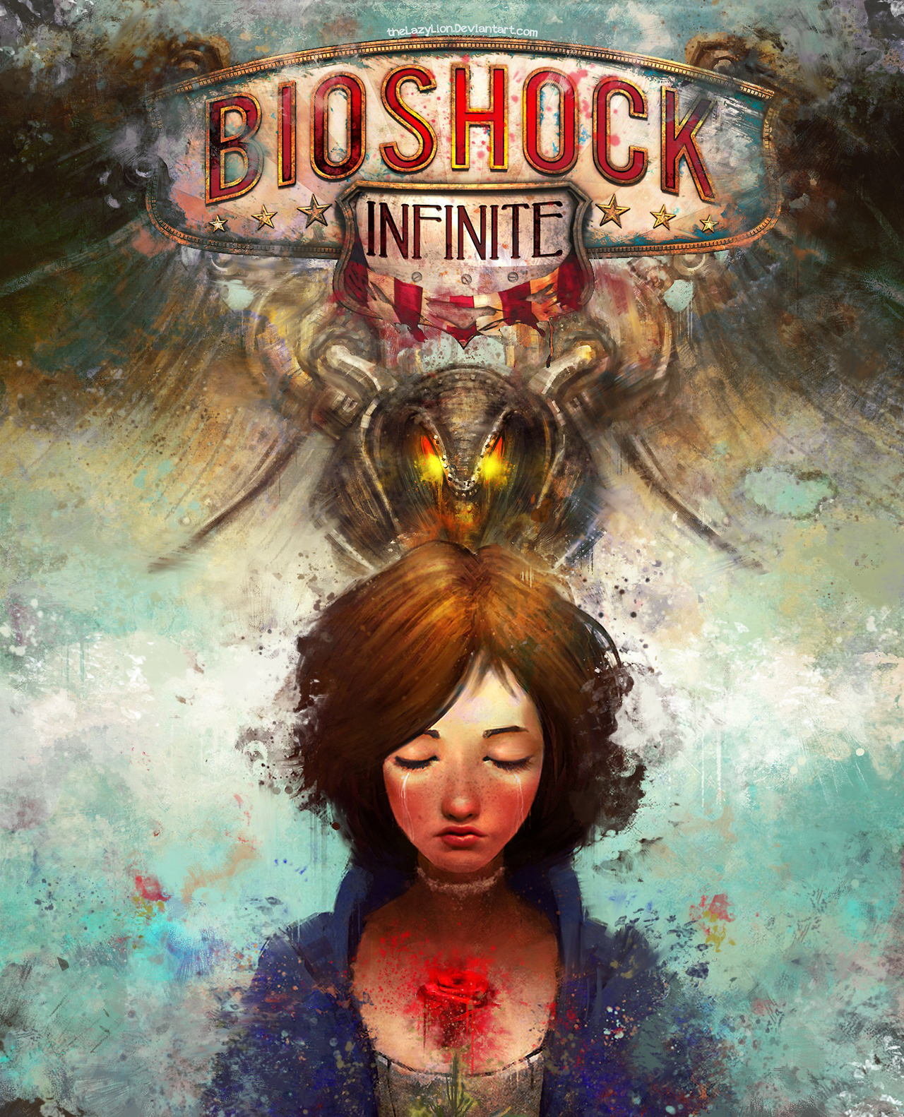 General 1280x1582 Elizabeth (BioShock) BioShock BioShock Infinite video games women digital art crying