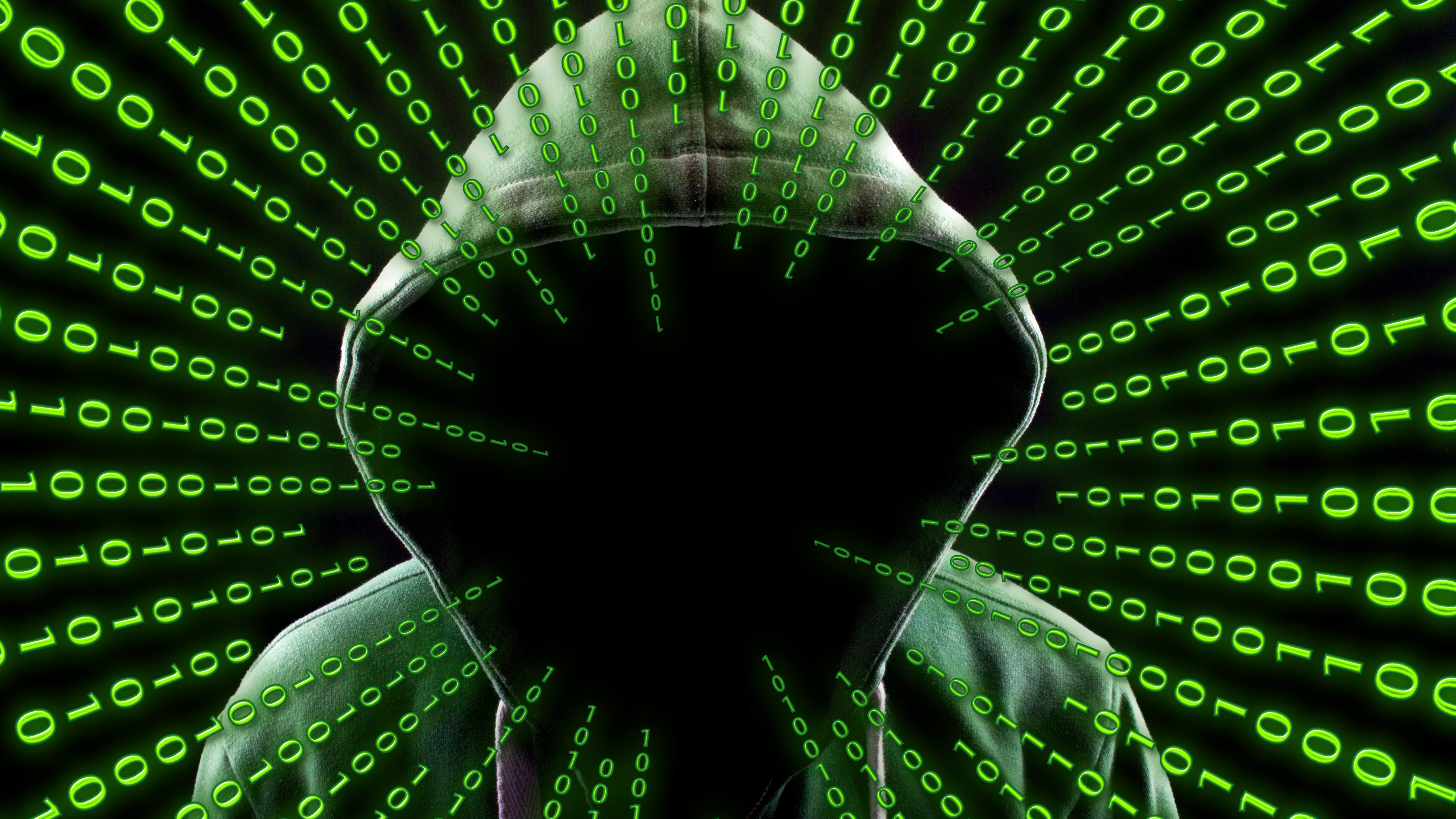 General 5120x2880 Anonymous (hacker group) green 4chan digital art hackers hoods faceless