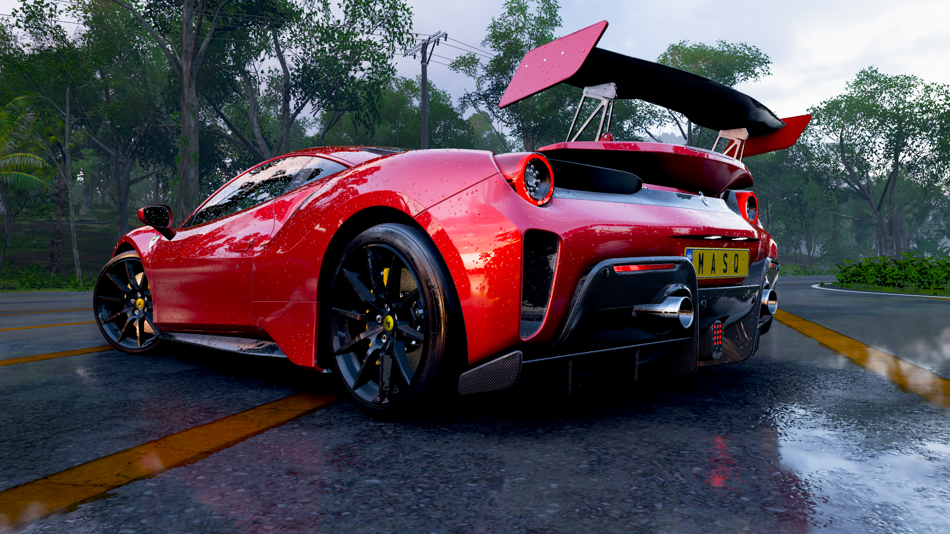 General 1920x1080 Forza Horizon 5 car Xbox Game Studios Forza screen shot MASQ PlaygroundGames Turn 10 Studios red cars italian cars Ferrari Stellantis