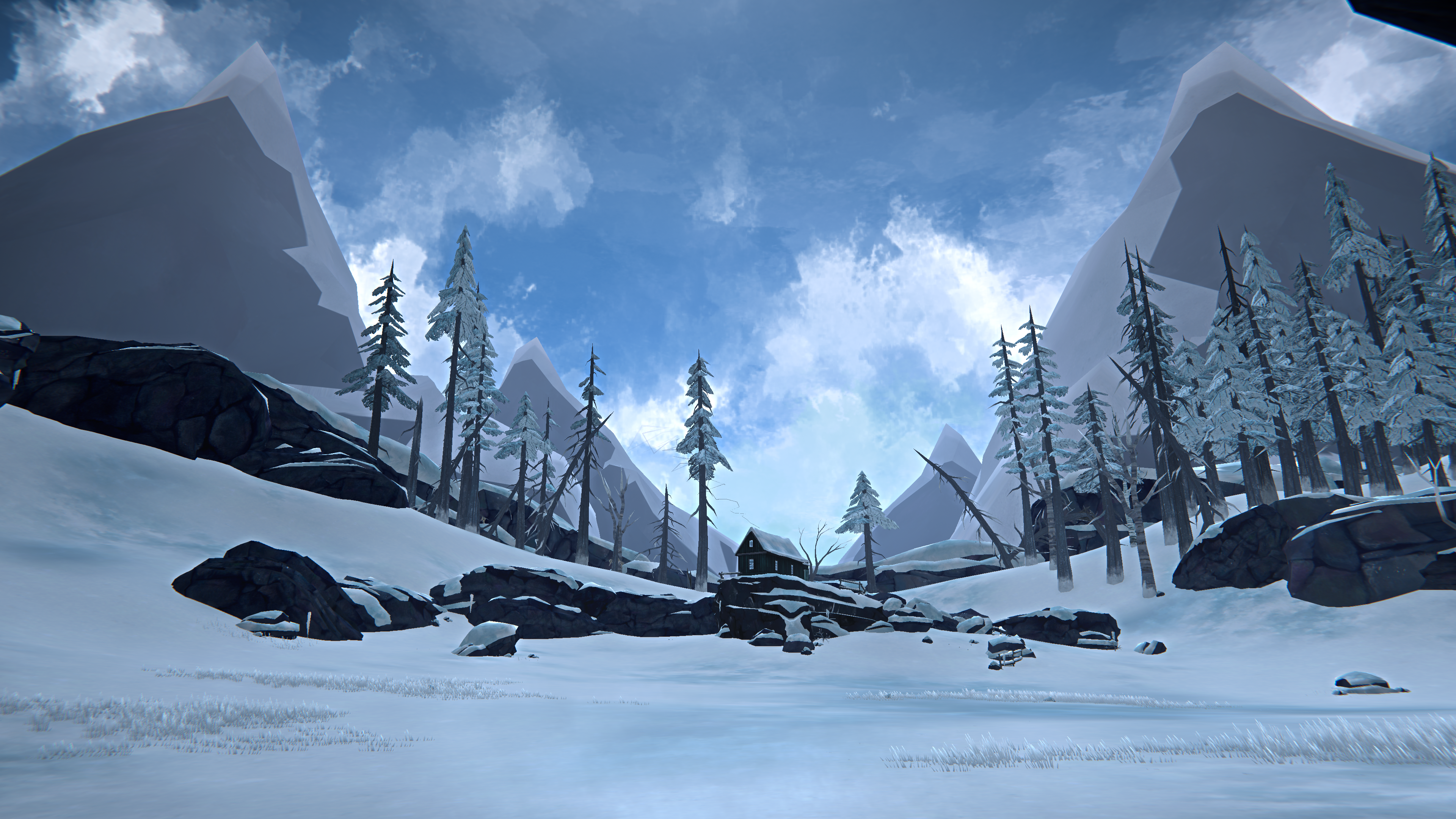General 3840x2160 video game landscape video games screen shot The Long Dark snow PC gaming survival video game art mountains