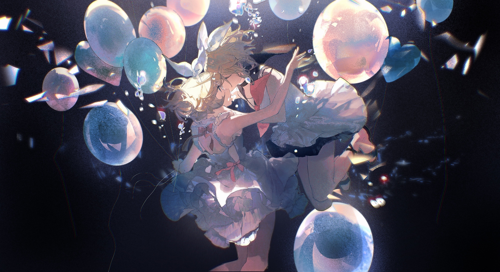 Anime 2000x1088 anime anime girls balloon