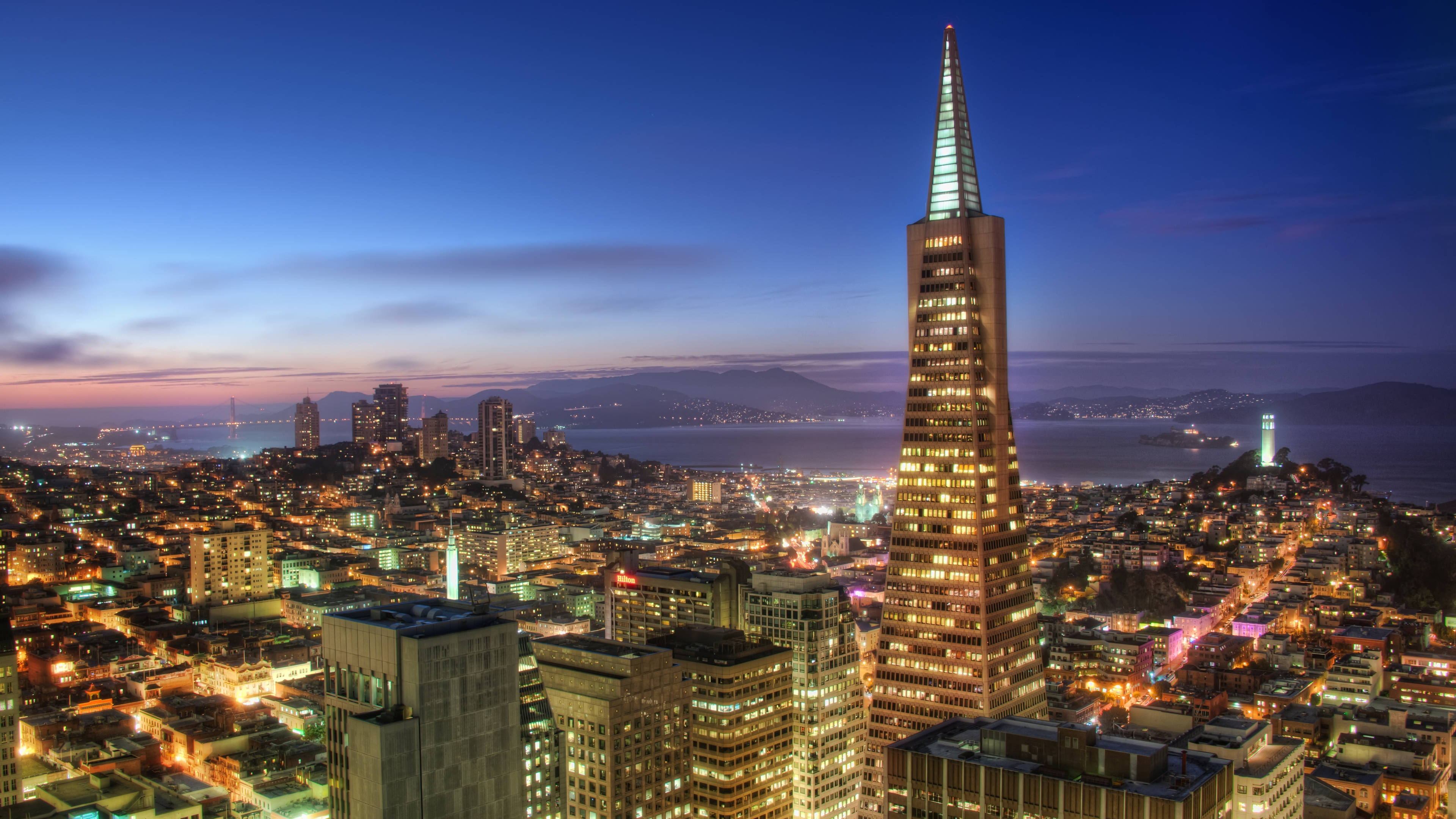 General 3840x2160 Trey Ratcliff 4K photography California city city lights cityscape building San Francisco tower