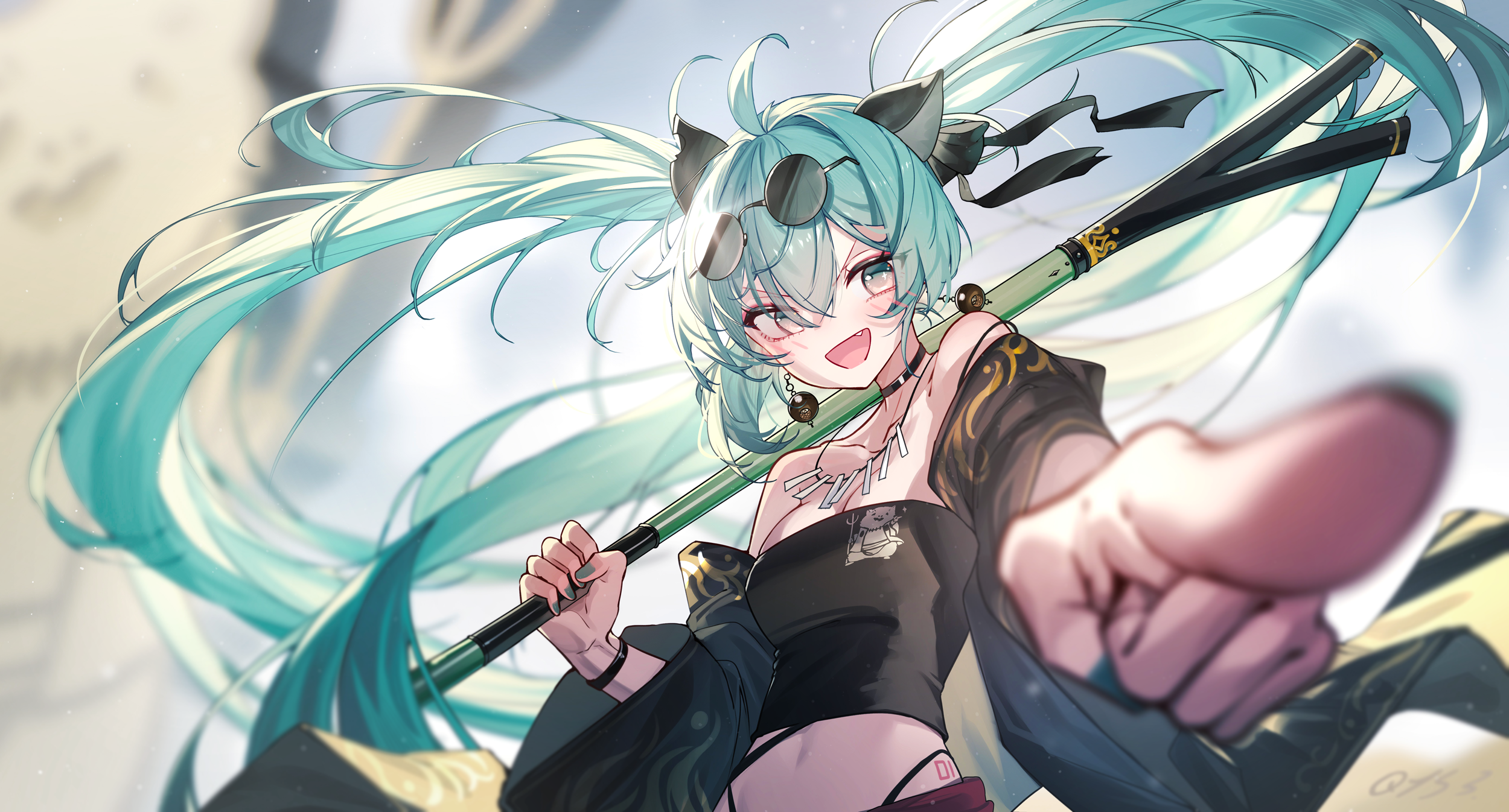 Anime 2500x1346 Hatsune Miku Black Myth: Wukong anime anime girls Bai Yemeng