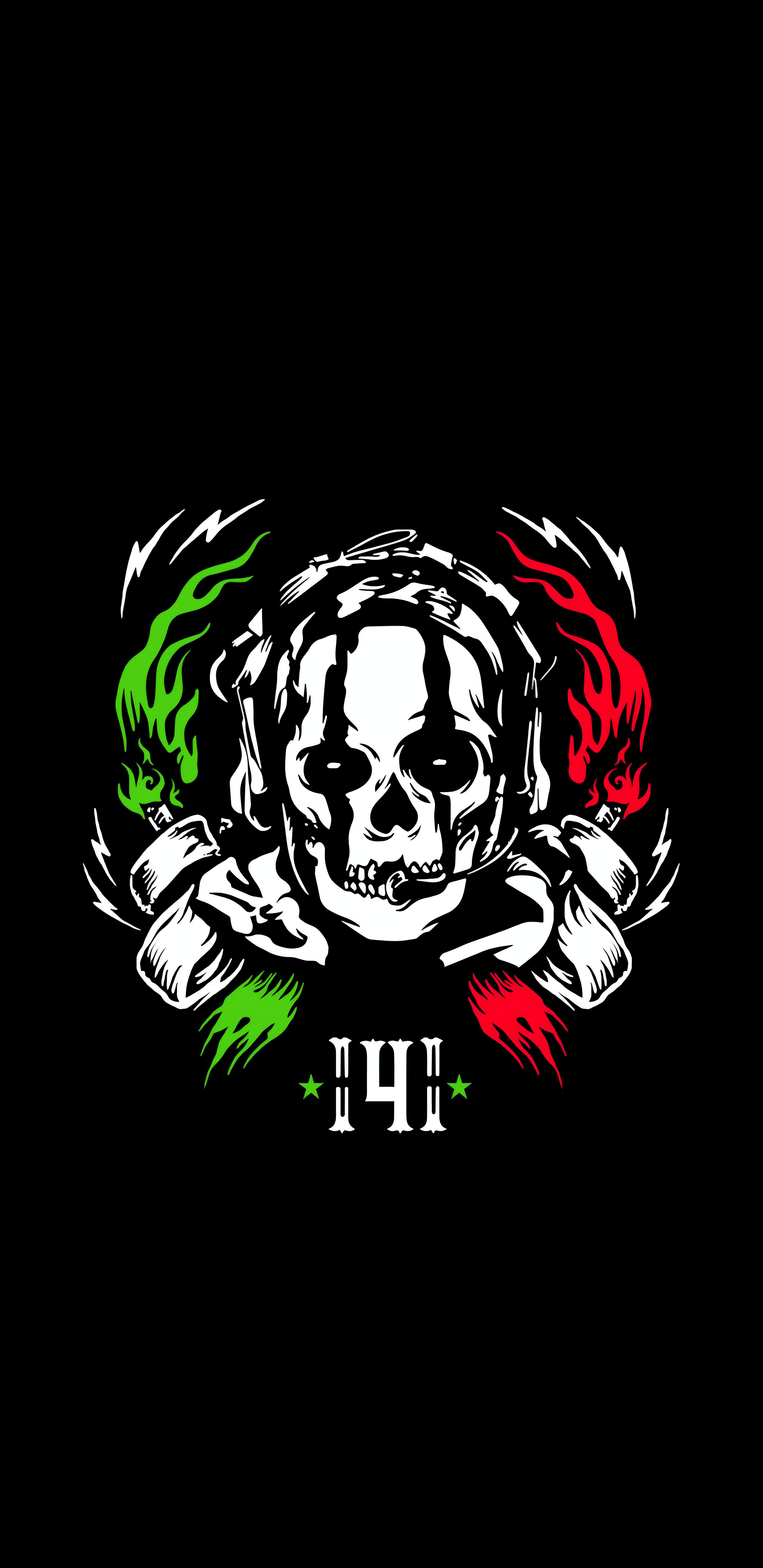 General 2880x5920 Call of Duty ghost Mexico skull portrait display black background simple background minimalism logo