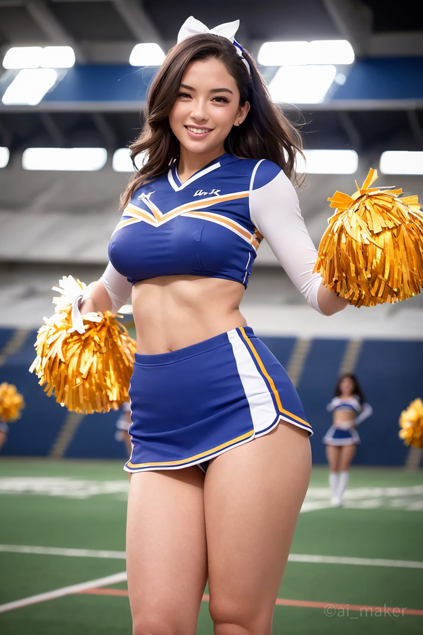 Hot cheerleader boobs