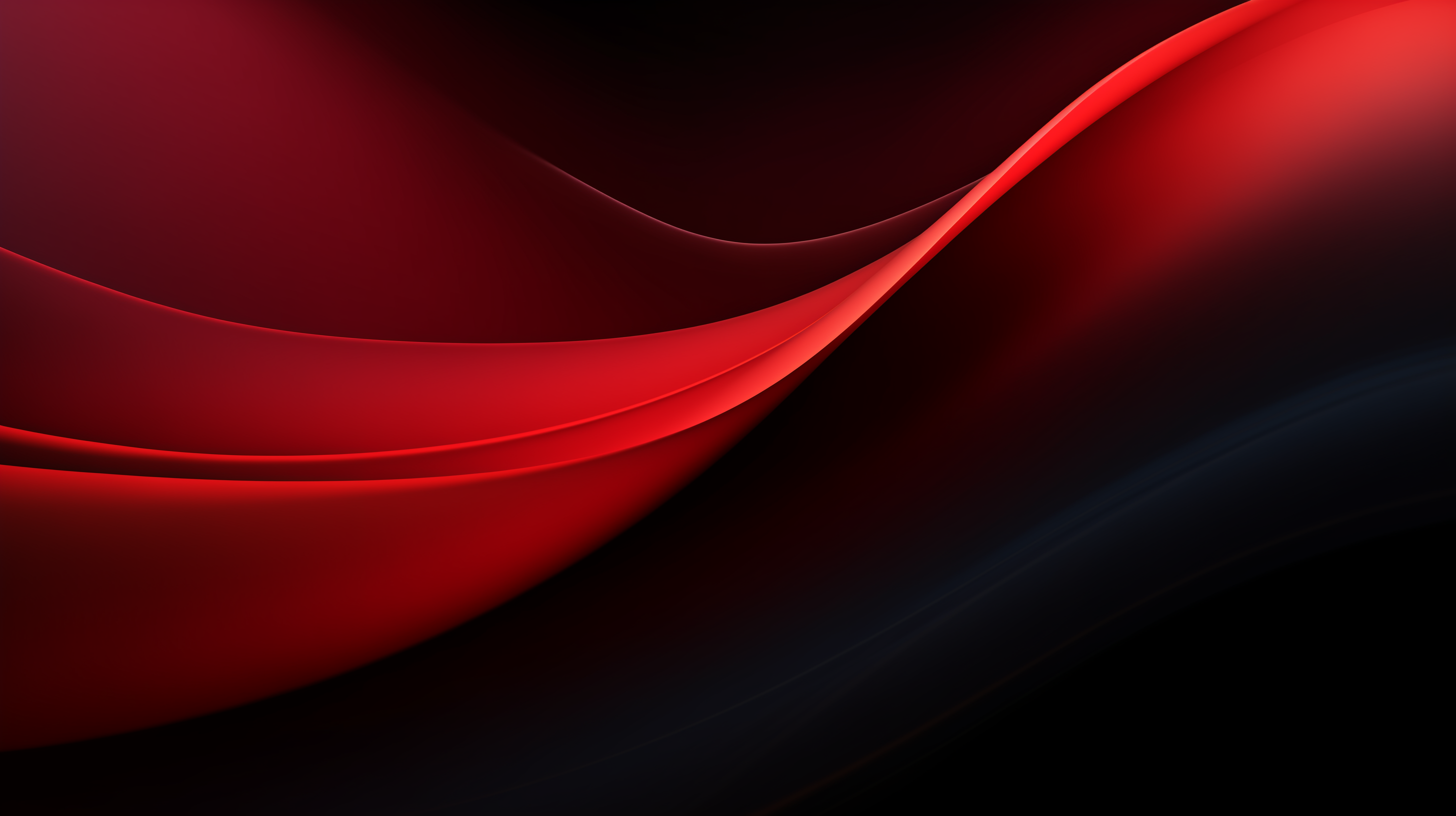 General 2912x1632 CGI red waves abstract 3D Abstract