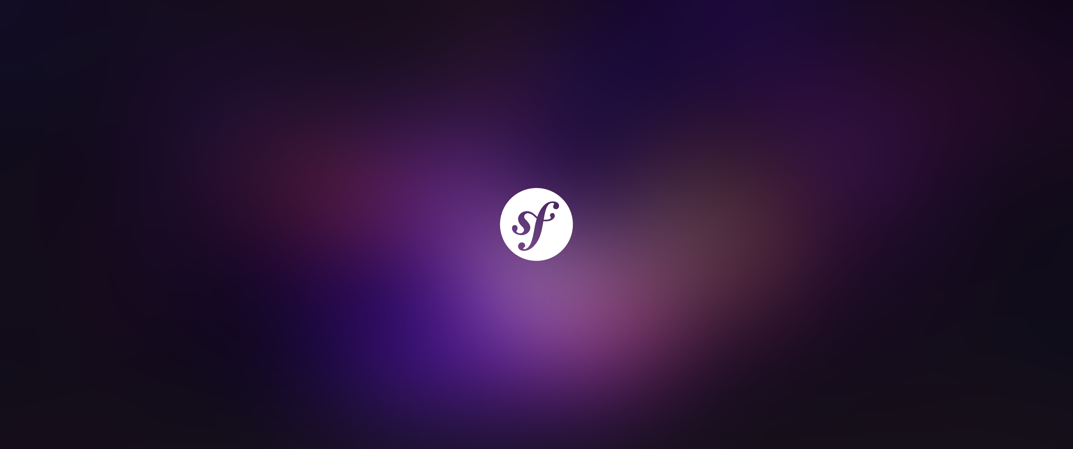 General 3440x1440 symfony gradient purple background PHP programming digital art simple background logo ultrawide