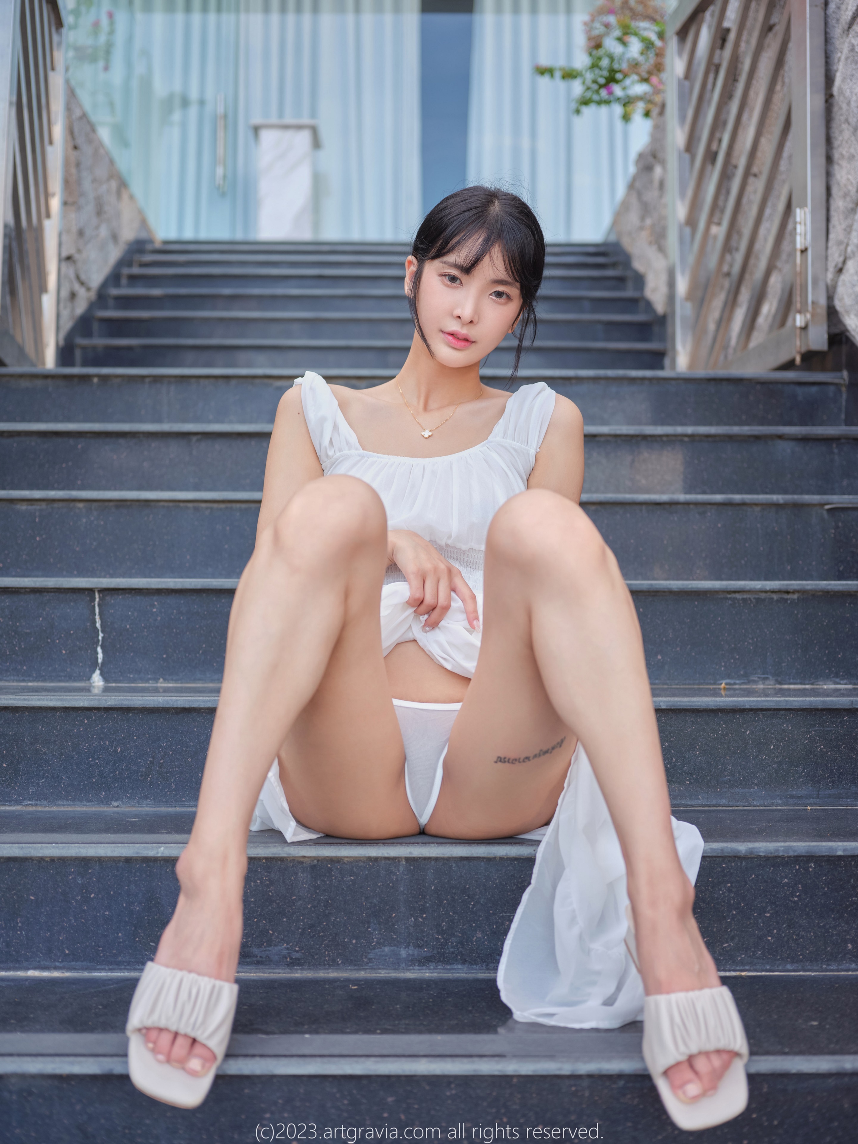 People 2880x3840 Kim Hyo Yeon ArtGravia model Korean women Asian looking at viewer women feet