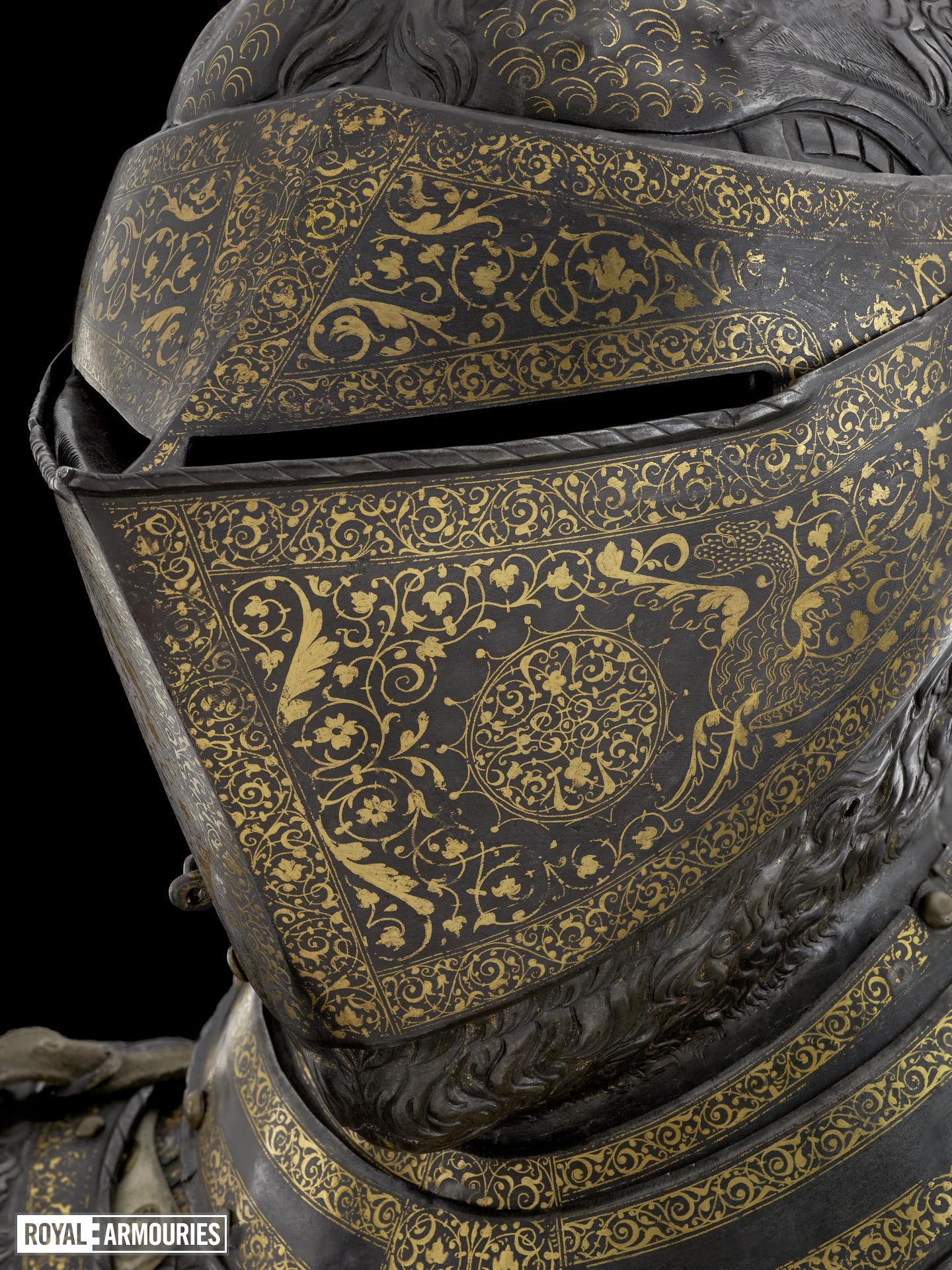 General 1440x1920 armor armet cuirass engraving gold engravings european knight king men portrait display