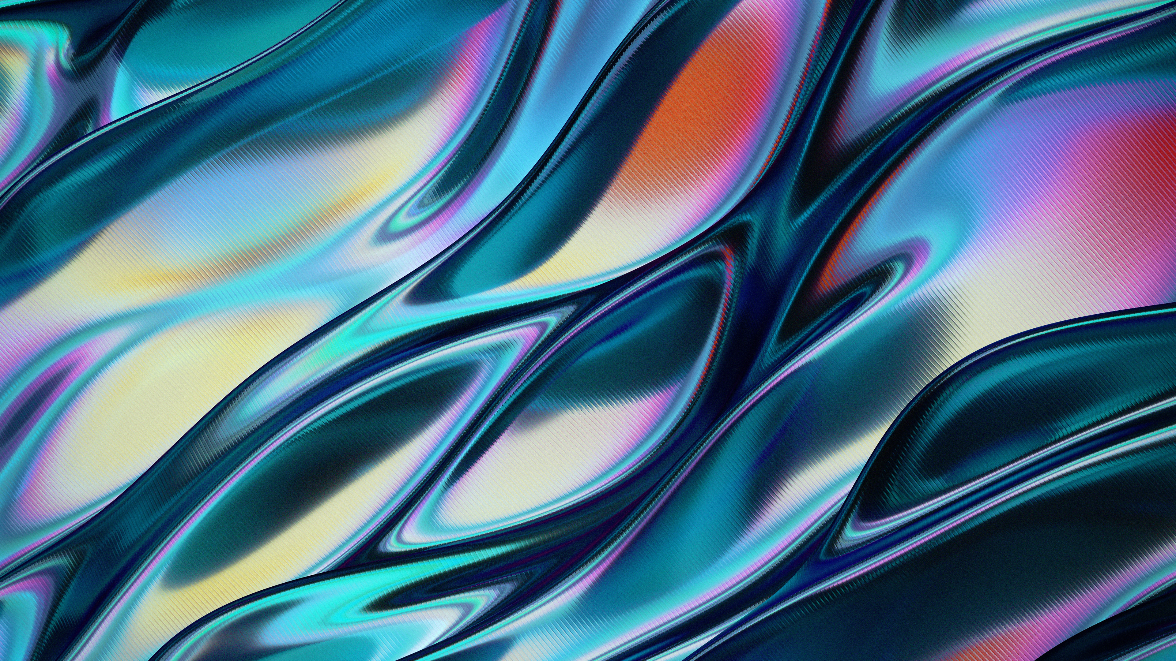 General 3840x2160 pattern waves digital digital art artwork illustration wrinkles texture abstract colorful