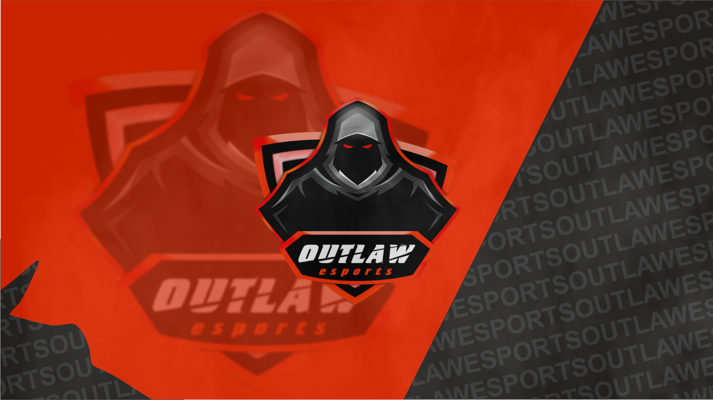 General 2281x1282 Outlaw e-sports PC gaming red eyes logo digital art