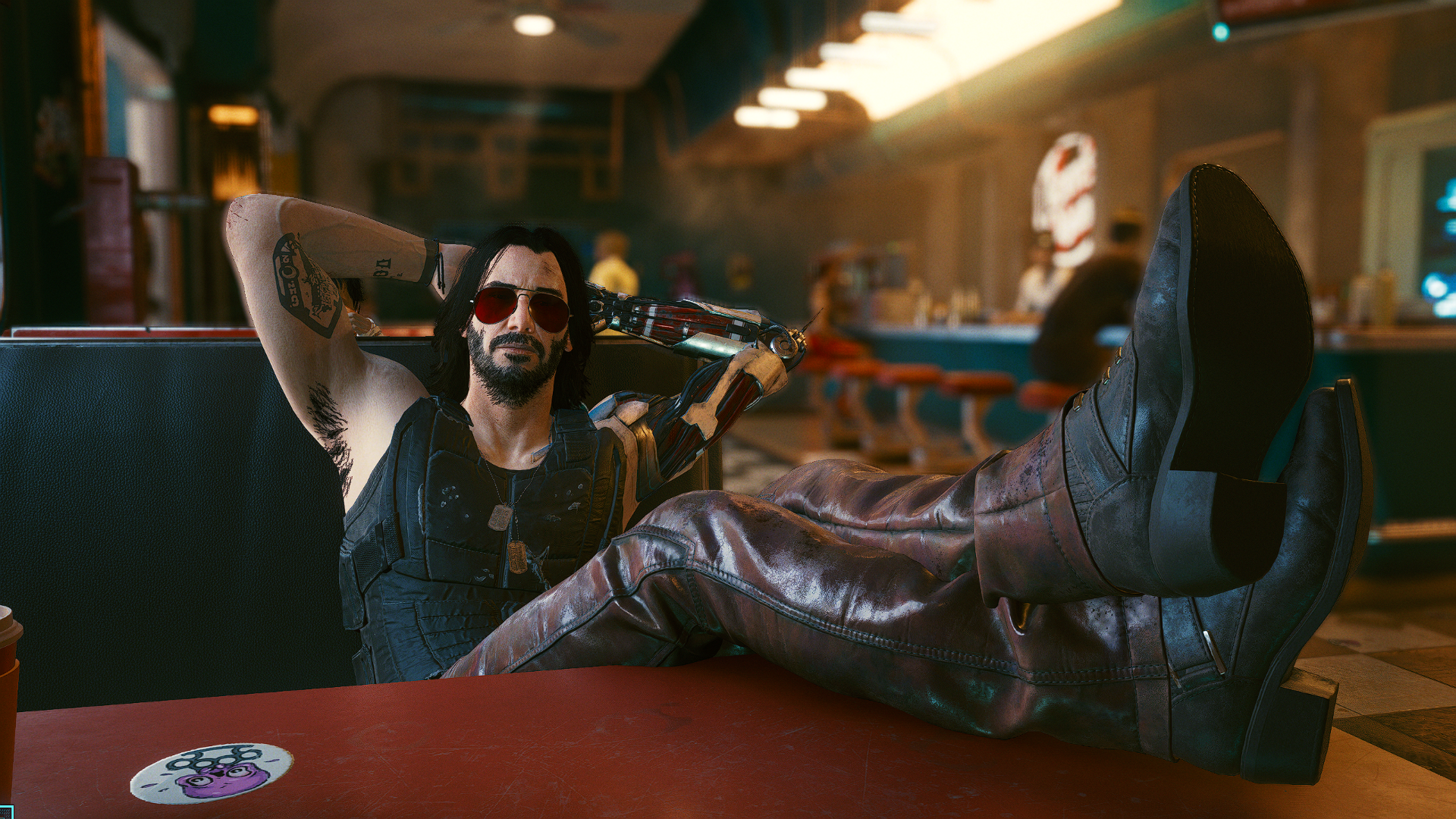 General 1920x1080 Keanu Reeves video games entertainment Cyberpunk 2077 Johnny Silverhand CD Projekt RED actor video game characters