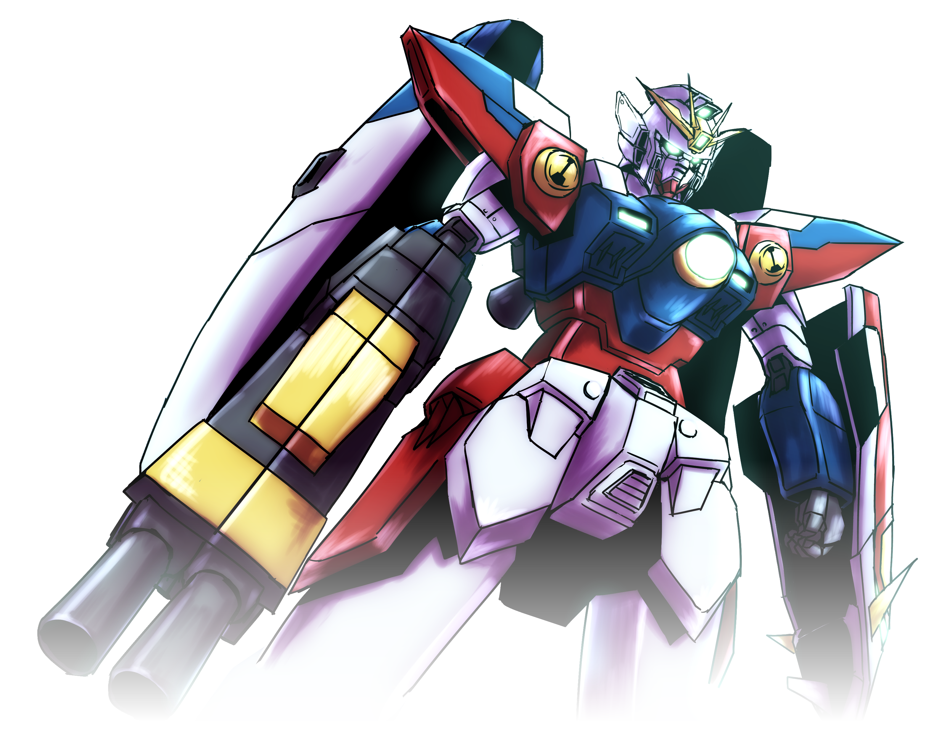 Anime 3209x2518 anime mechs Gundam Mobile Suit Gundam Wing Super Robot Taisen Wing Gundam Zero artwork digital art fan art