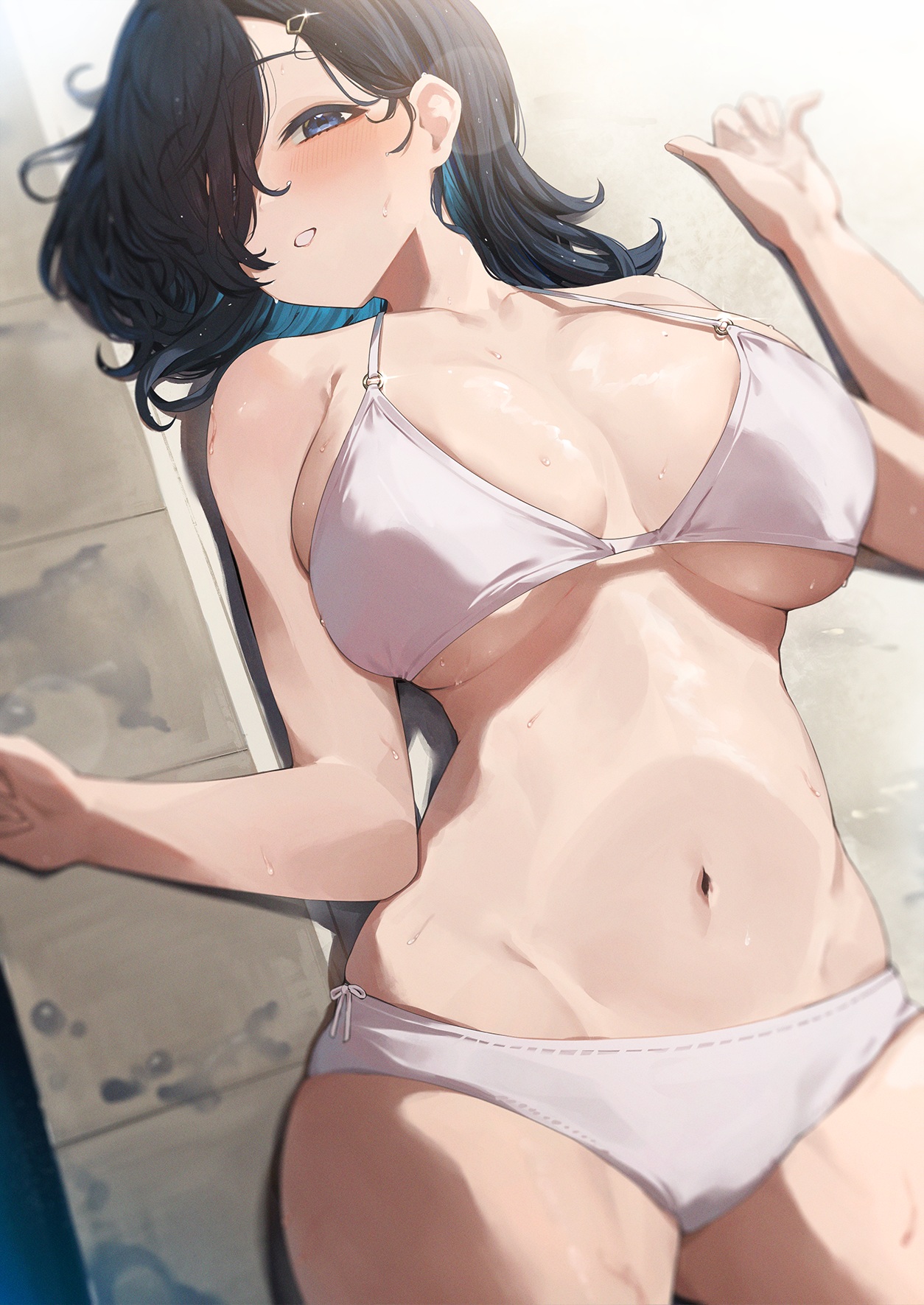 Anime 1254x1771 anime anime girls big boobs bikini Neshia