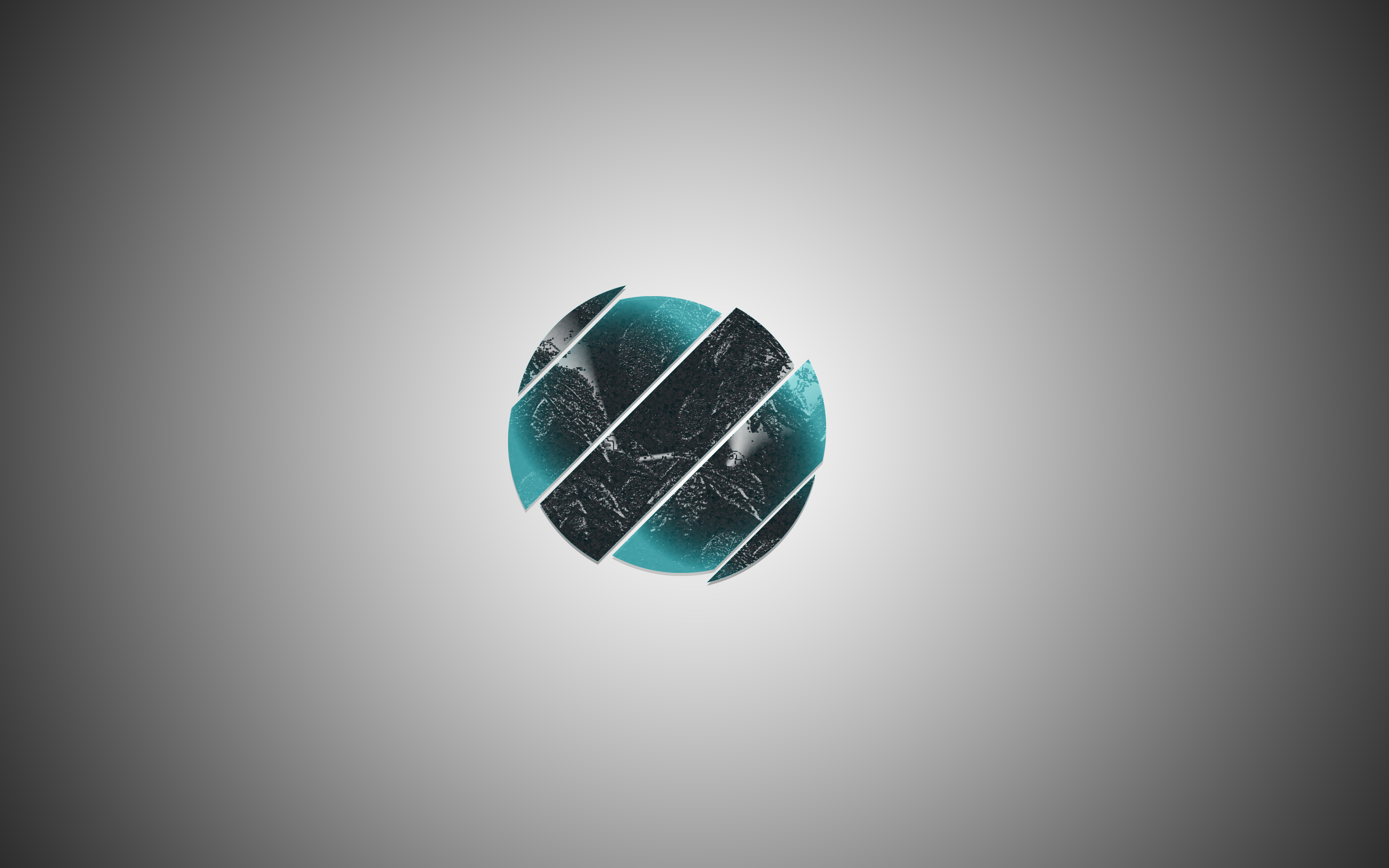 General 4000x2500 simple background turquoise sphere minimalism