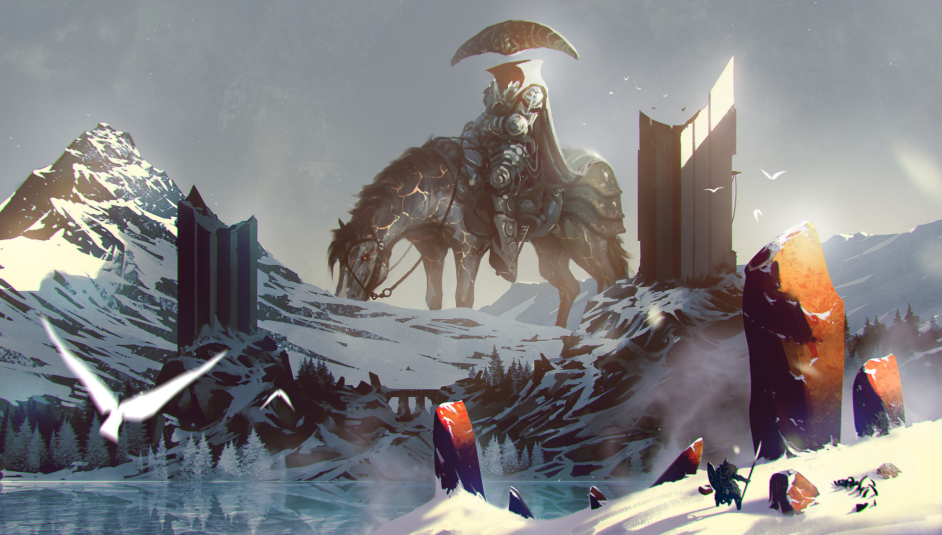 General 1920x1091 mountains giant horse snow ruins ömer tunç