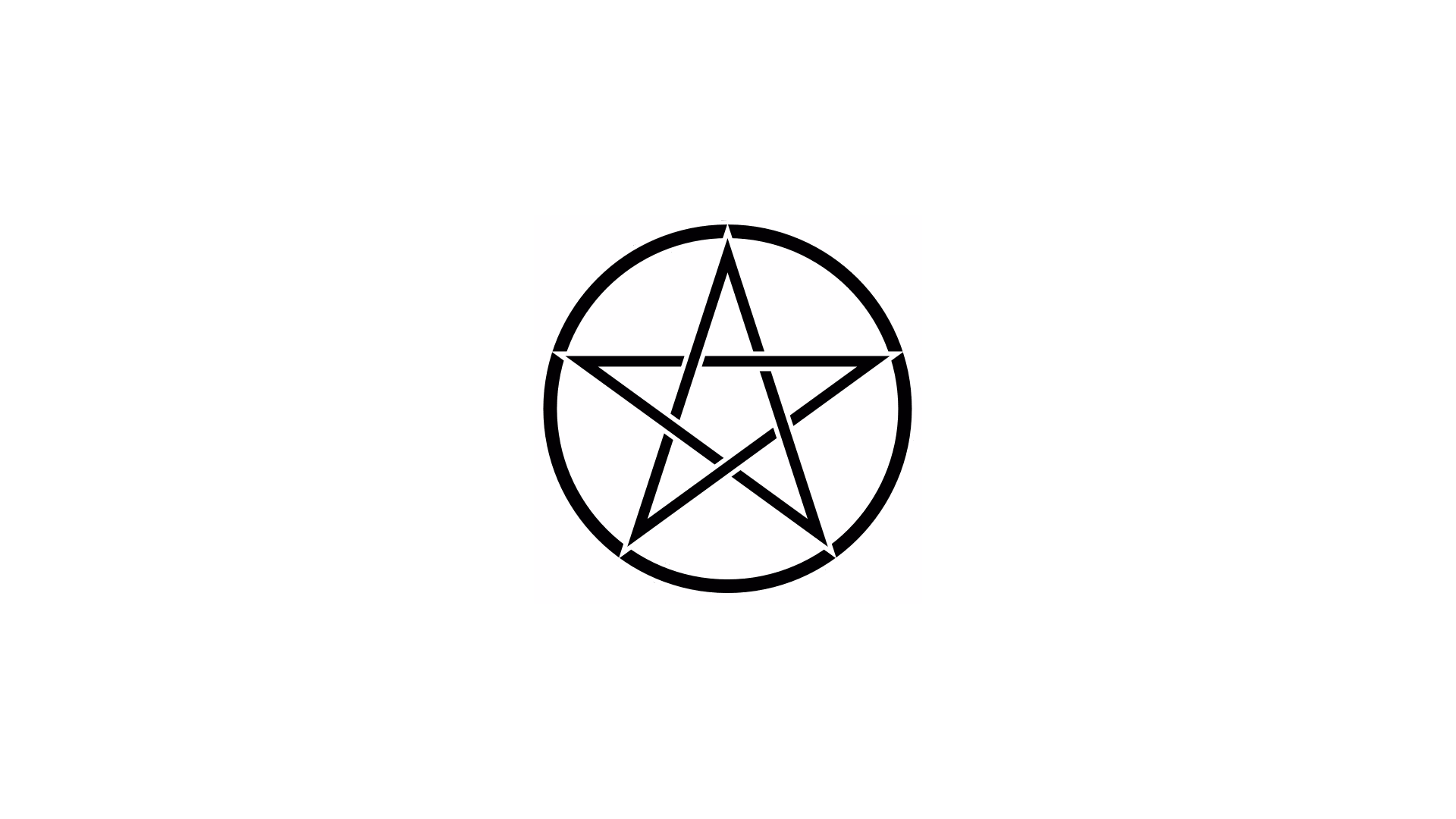 General 1920x1080 Pentacle Wicca pagan Witchcraft satanic digital art simple background