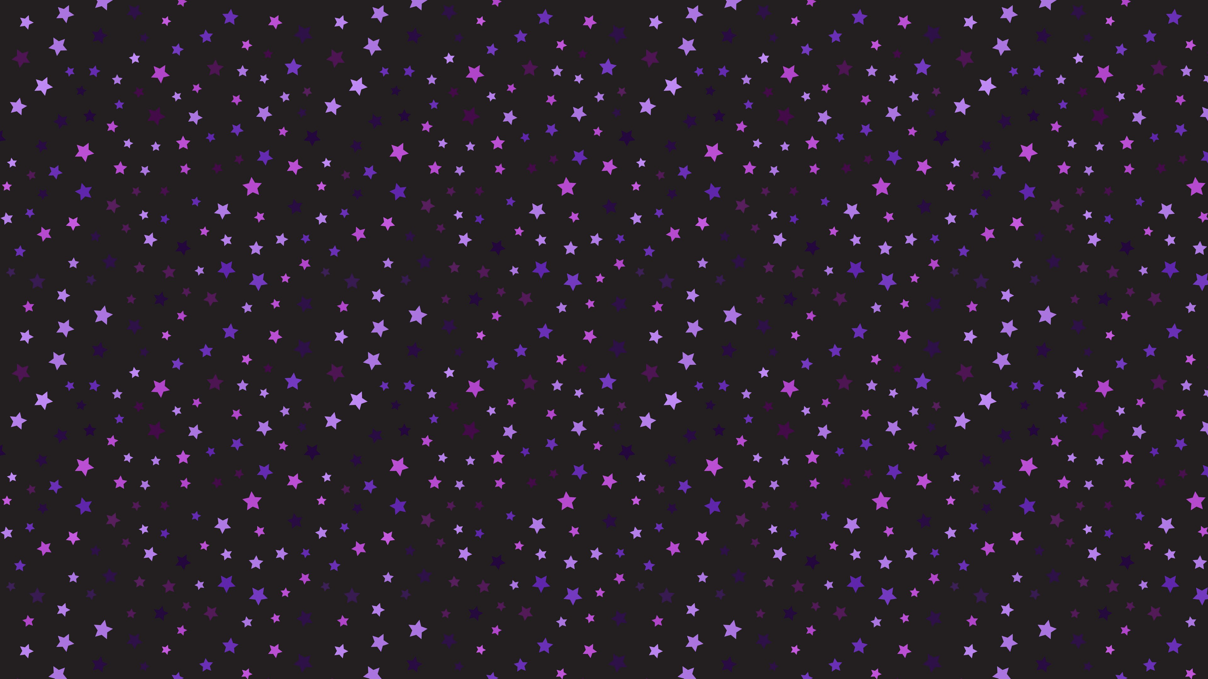 General 3840x2160 stars pattern texture purple