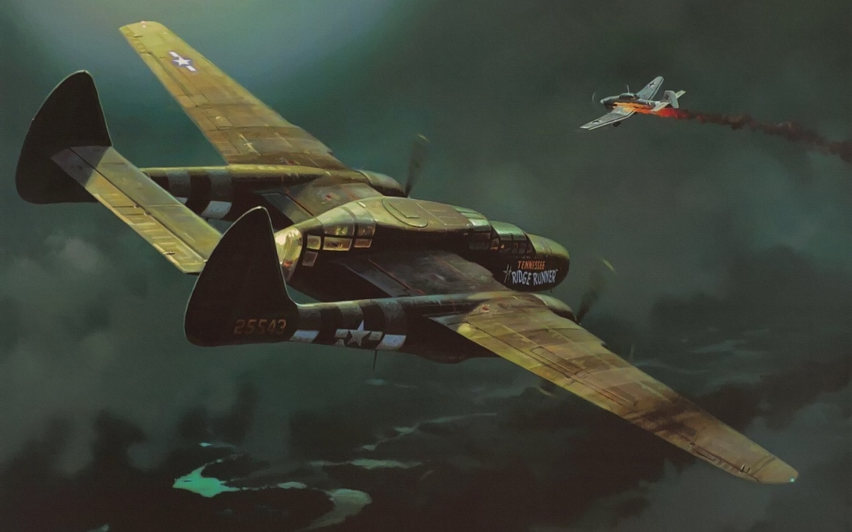 General 1680x1050 World War II military aircraft military aircraft airplane Nightfighter Northrop P-61 Black Widow war night