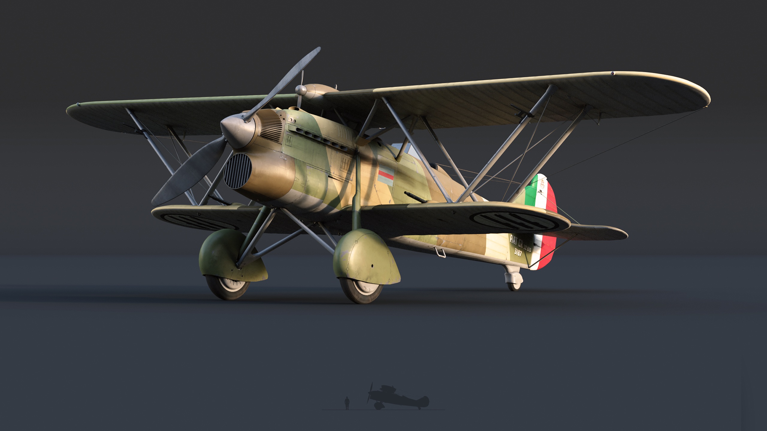 General 2560x1440 World War II war aircraft airplane military military aircraft biplane Italy Italian Air Force Italian Italian aircraft