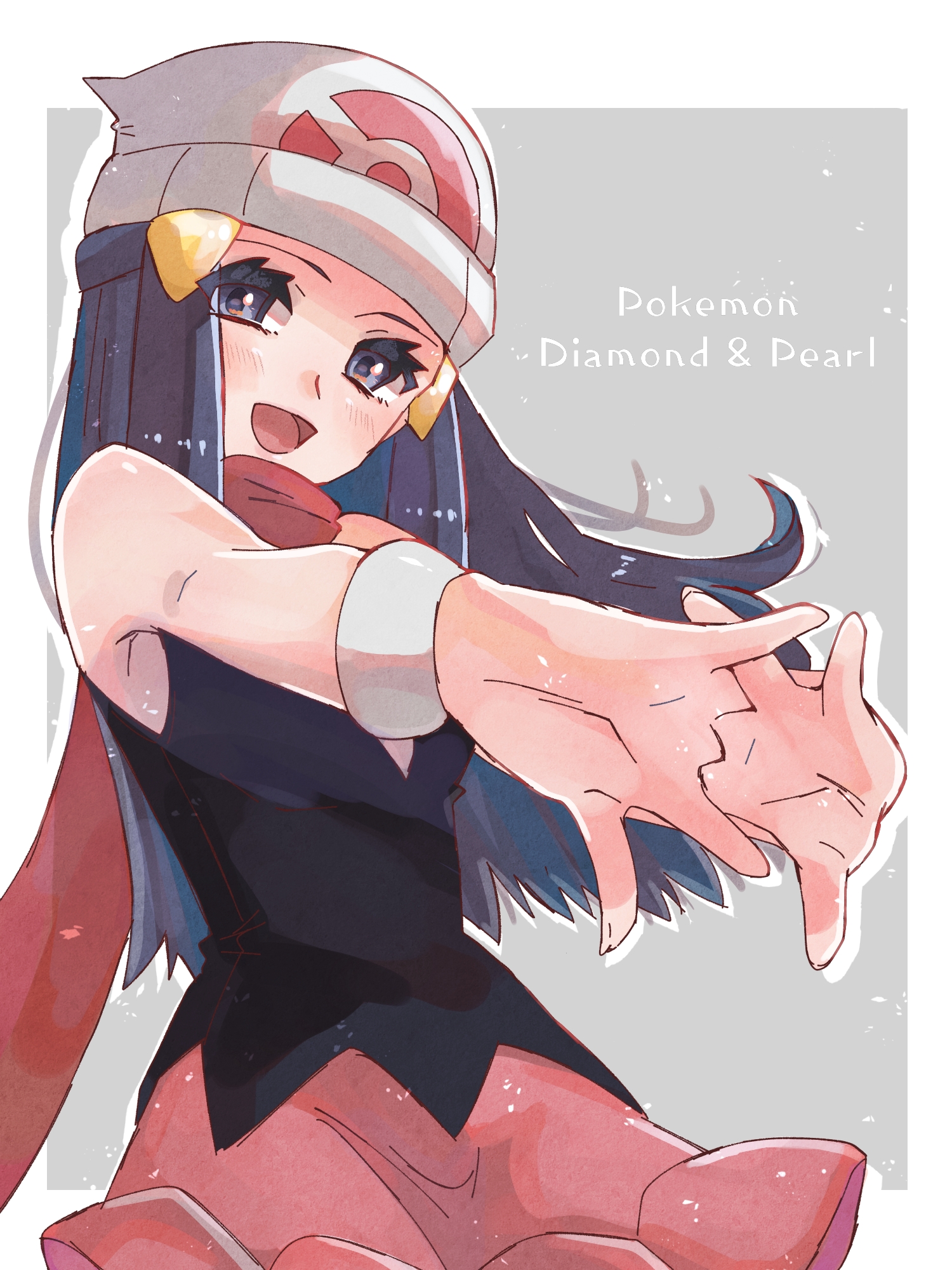 Anime 1500x2000 anime anime girls Pokémon Dawn (Pokemon) long hair blue hai...