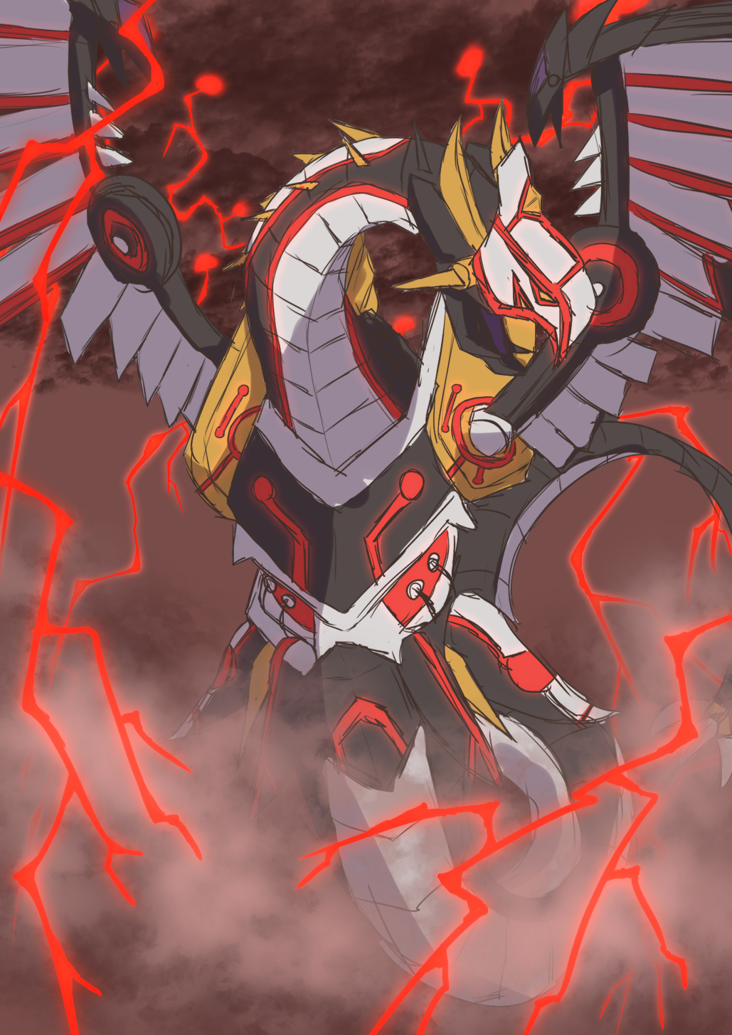 Anime 1029x1455 anime Trading Card Games dragon mechs artwork digital art fan art Yu-Gi-Oh! Yu-Gi-Oh! GX Cyber Dragon Infinity