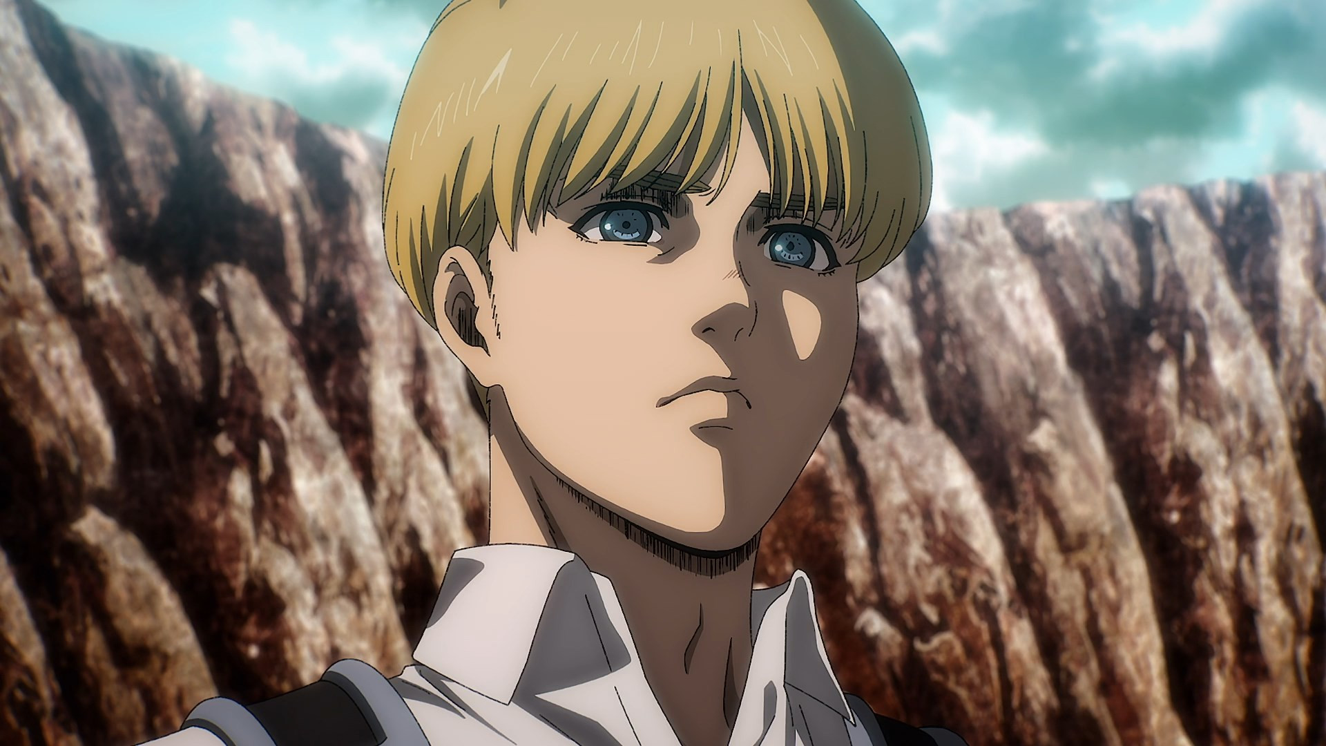 Anime 1920x1080 anime anime boys Anime screenshot blonde Armin Arlert Shingeki no Kyojin artwork digital art