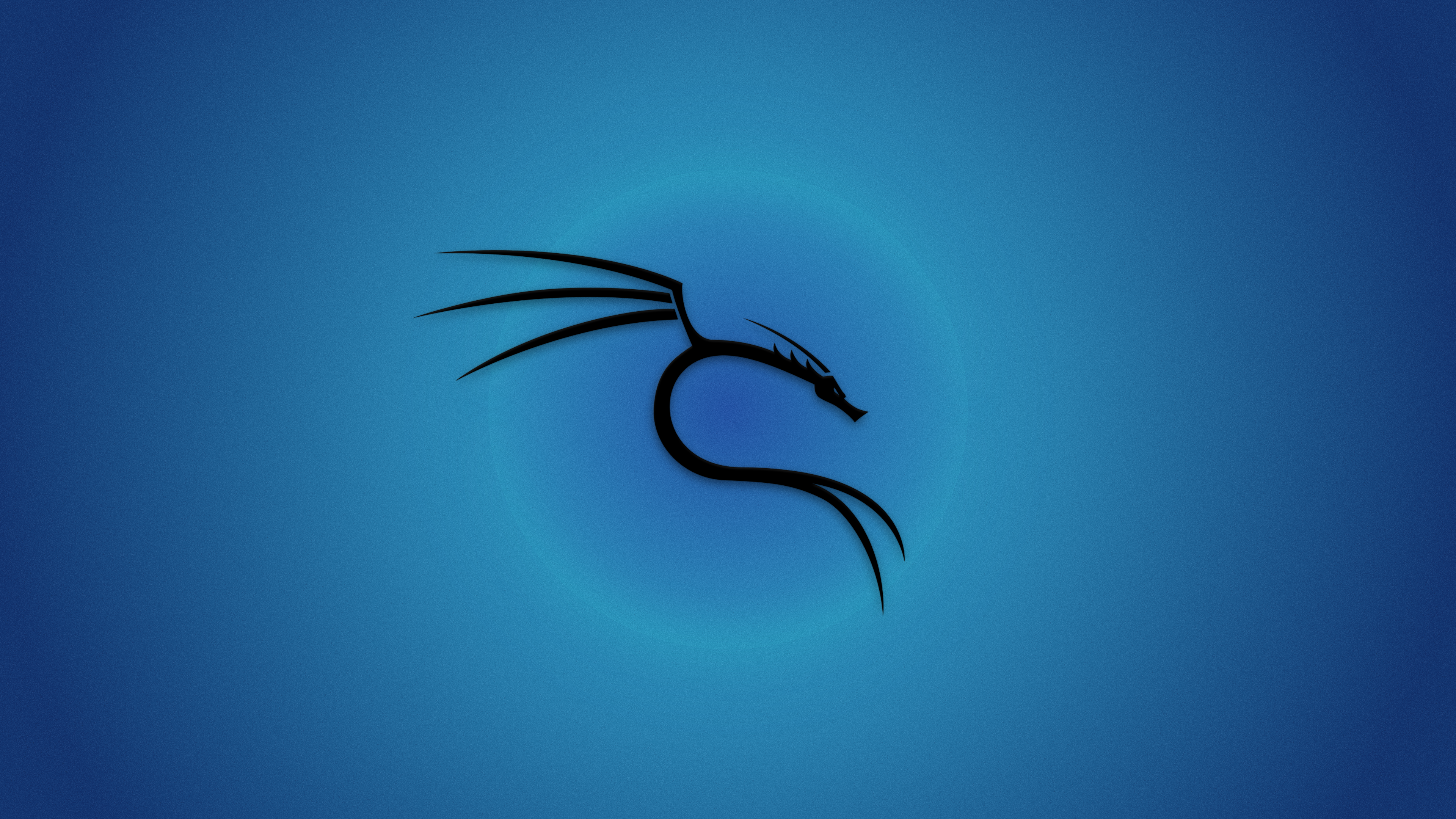 General 3840x2160 Kali Linux Backtrack Linux Linux blue background operating system digital art simple background