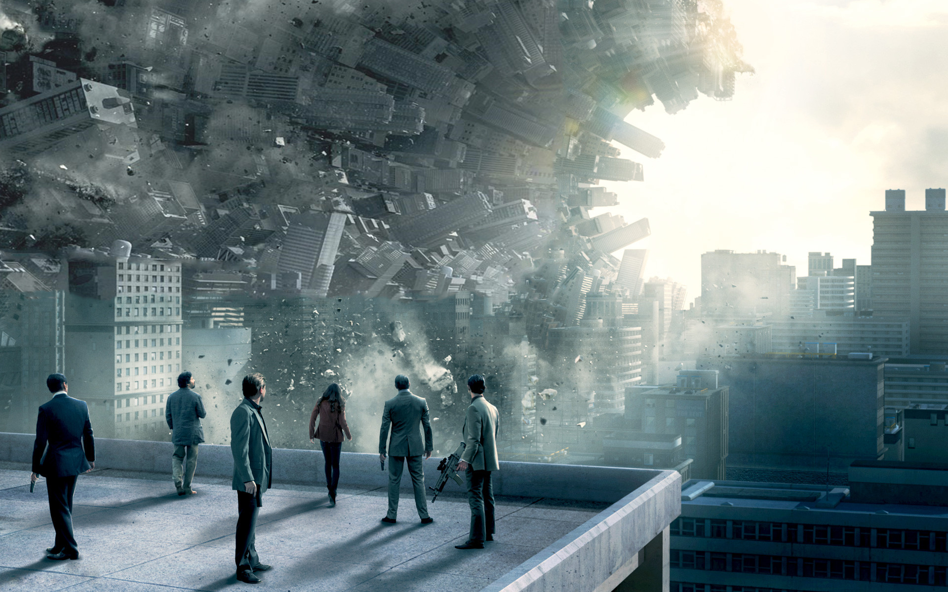 General 1920x1200 movies Inception city cityscape rooftops digital art surreal promotional