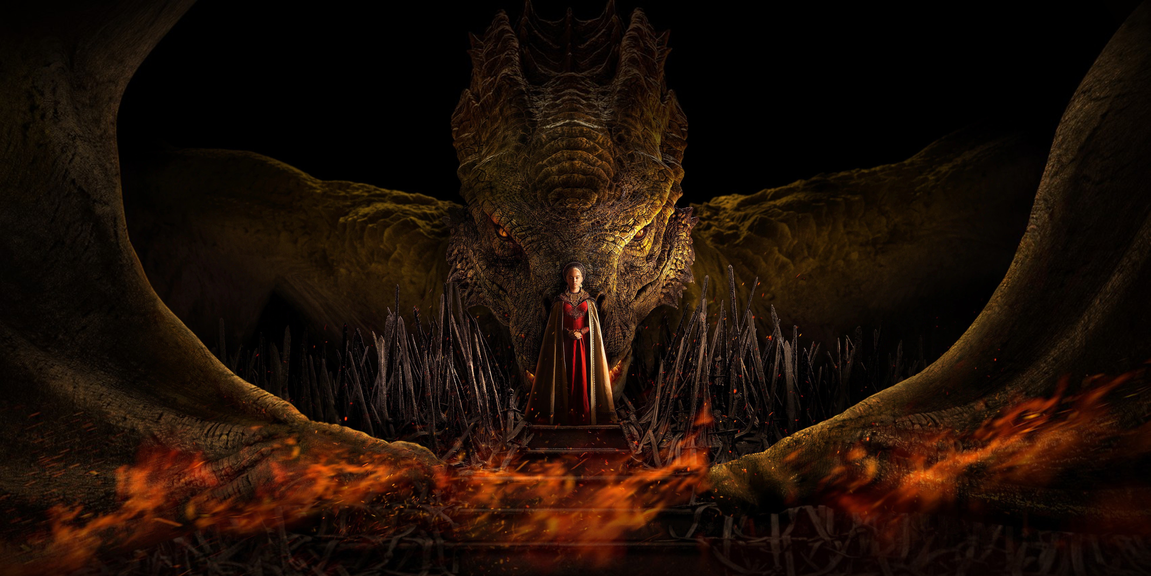 People 3936x1972 House of the Dragon dragon Game of Thrones women