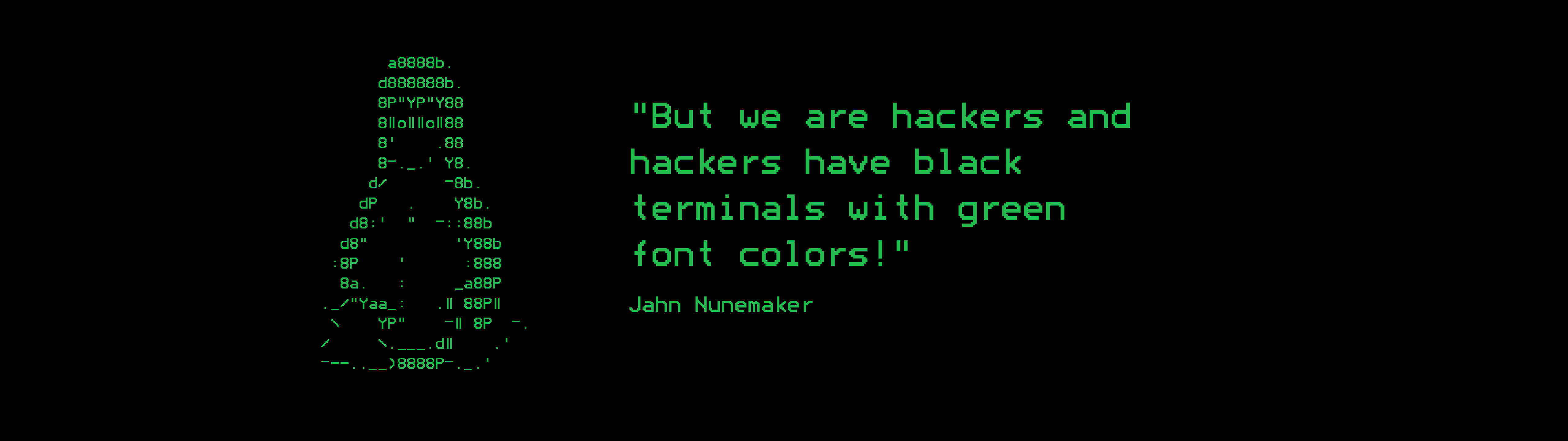 General 5120x1440 Tux green black quote digital art simple background text dual monitors ASCII art multiple display humor