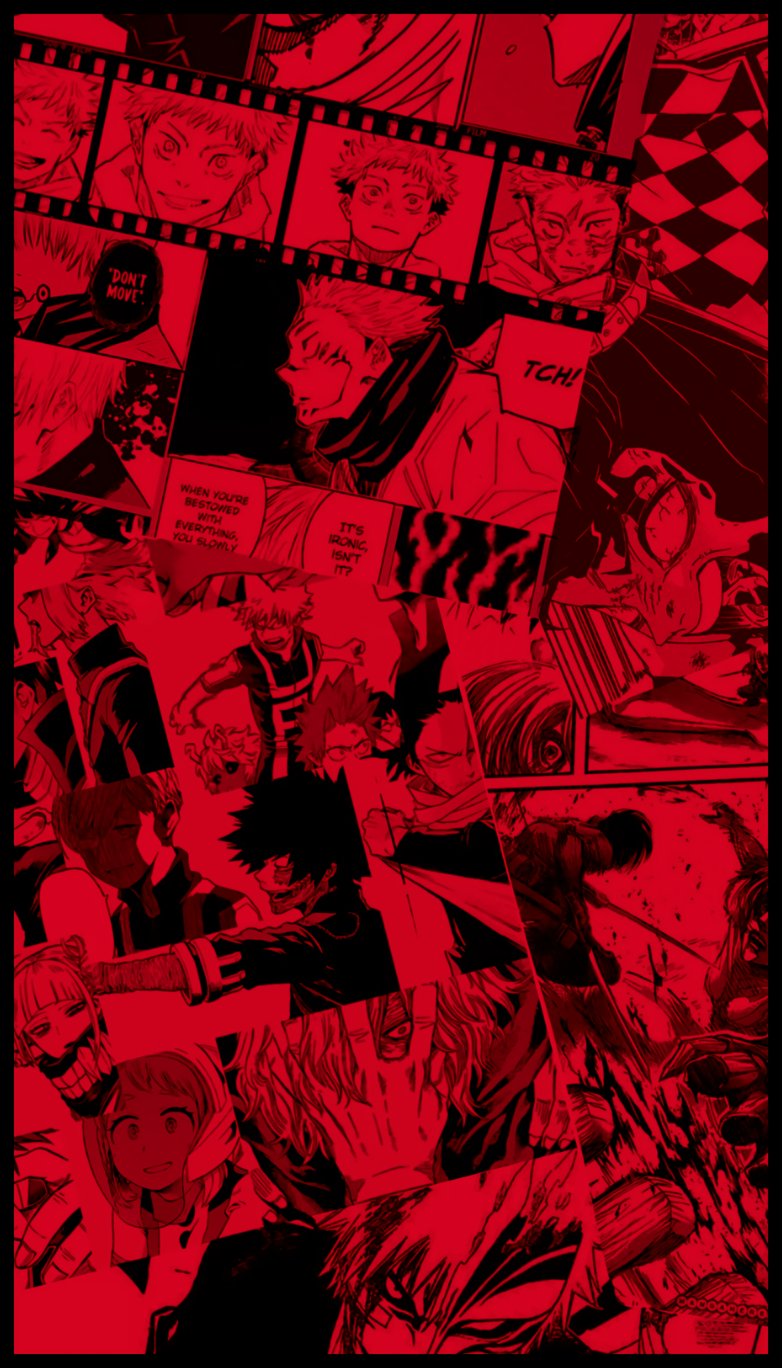 Anime 2684x4696 anime Boku no Hero Academia Bleach Jujutsu Kaisen red