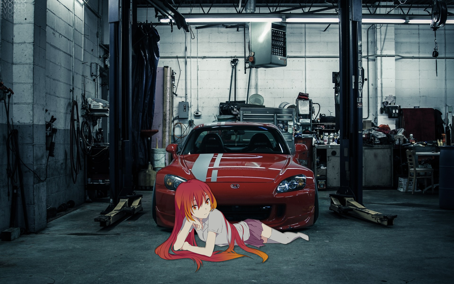 Anime 1920x1200 Honda S2000 anime girls picture-in-picture animeirl Japanese cars Honda