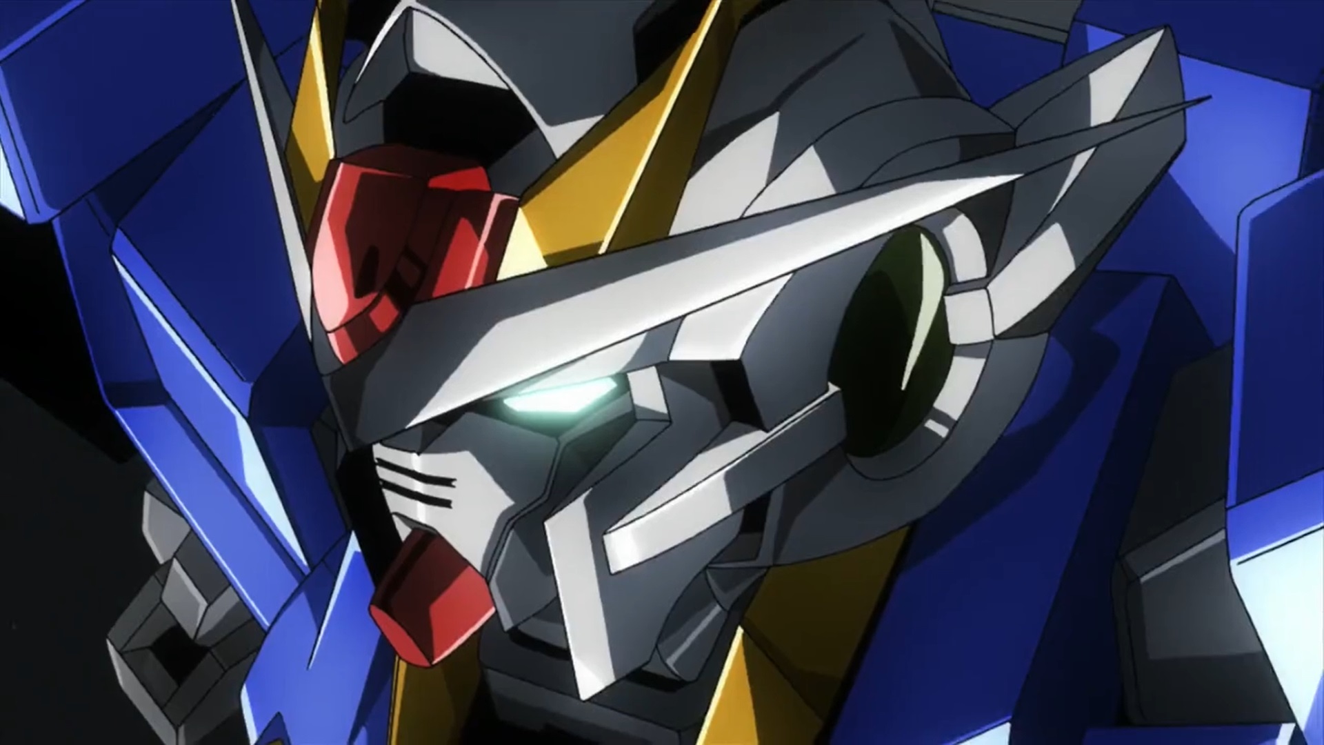 Anime 1920x1080 anime mechs Super Robot Taisen Mobile Suit Gundam 00 00 Raiser Gundam artwork digital art Anime screenshot