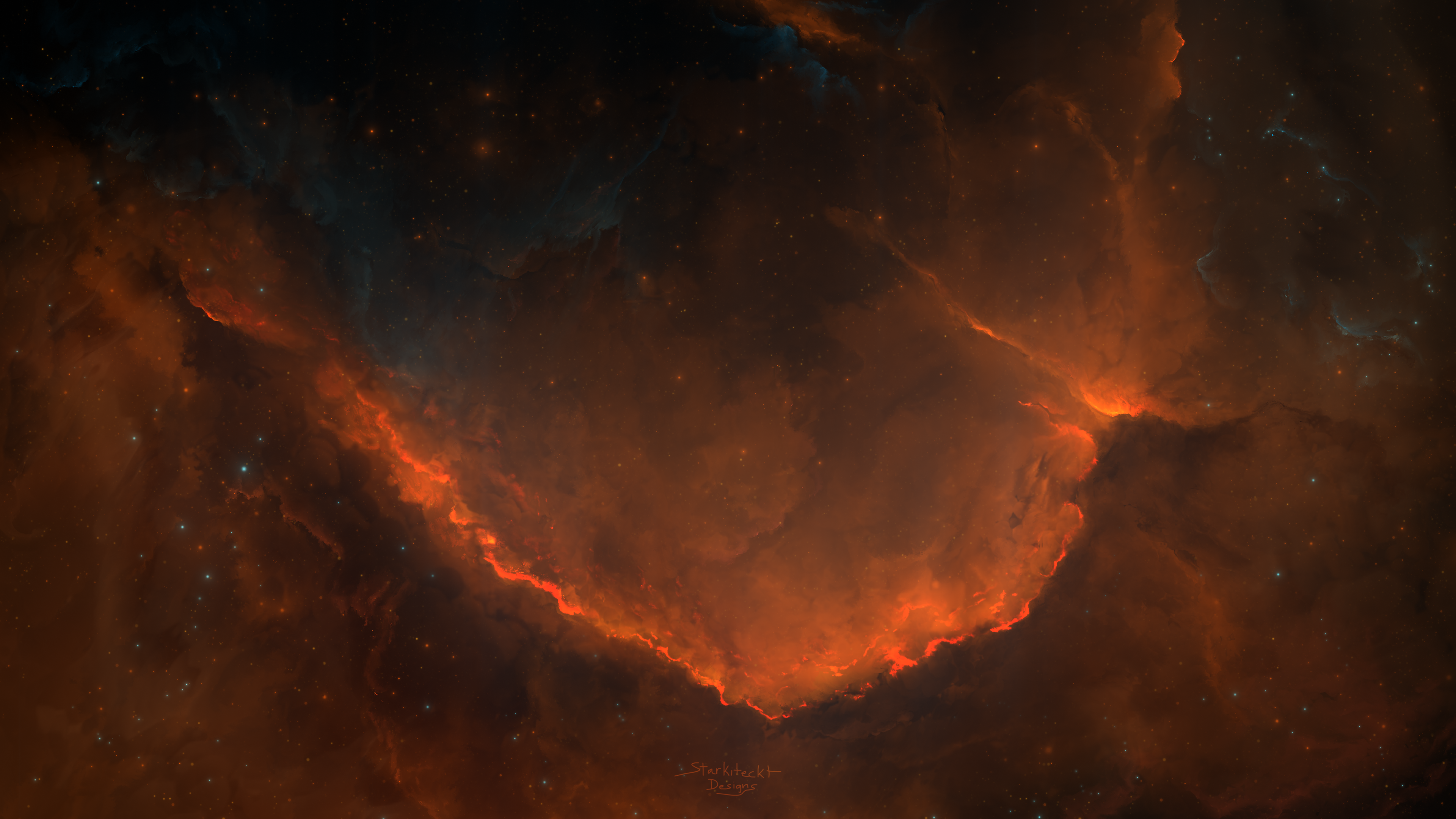 General 3840x2160 Starkiteckt space nebula stars universe digital art