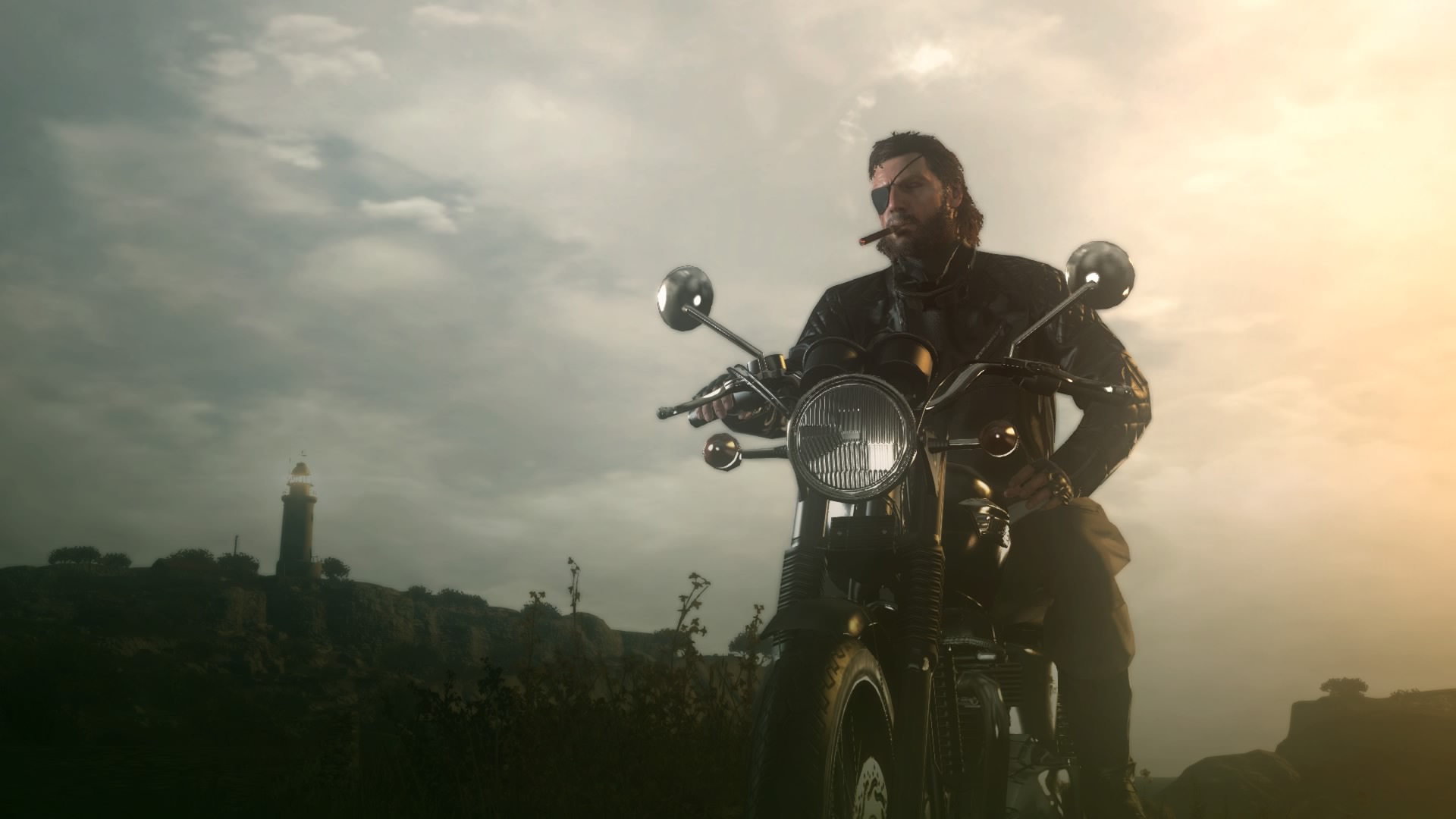 General 1920x1080 Metal Gear Solid V: The Phantom Pain Venom Snake Big Boss Naked Snake motorcycle video games video game characters