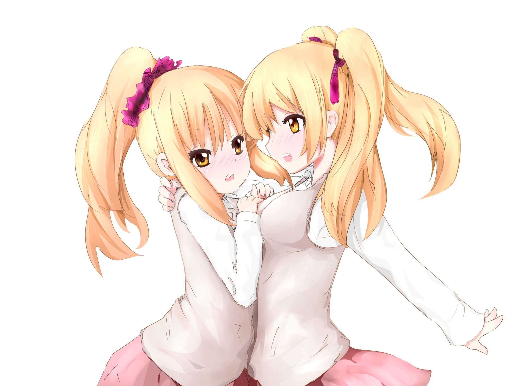 Anime 2000x1500 anime anime girls original characters twins artwork digital art fan art