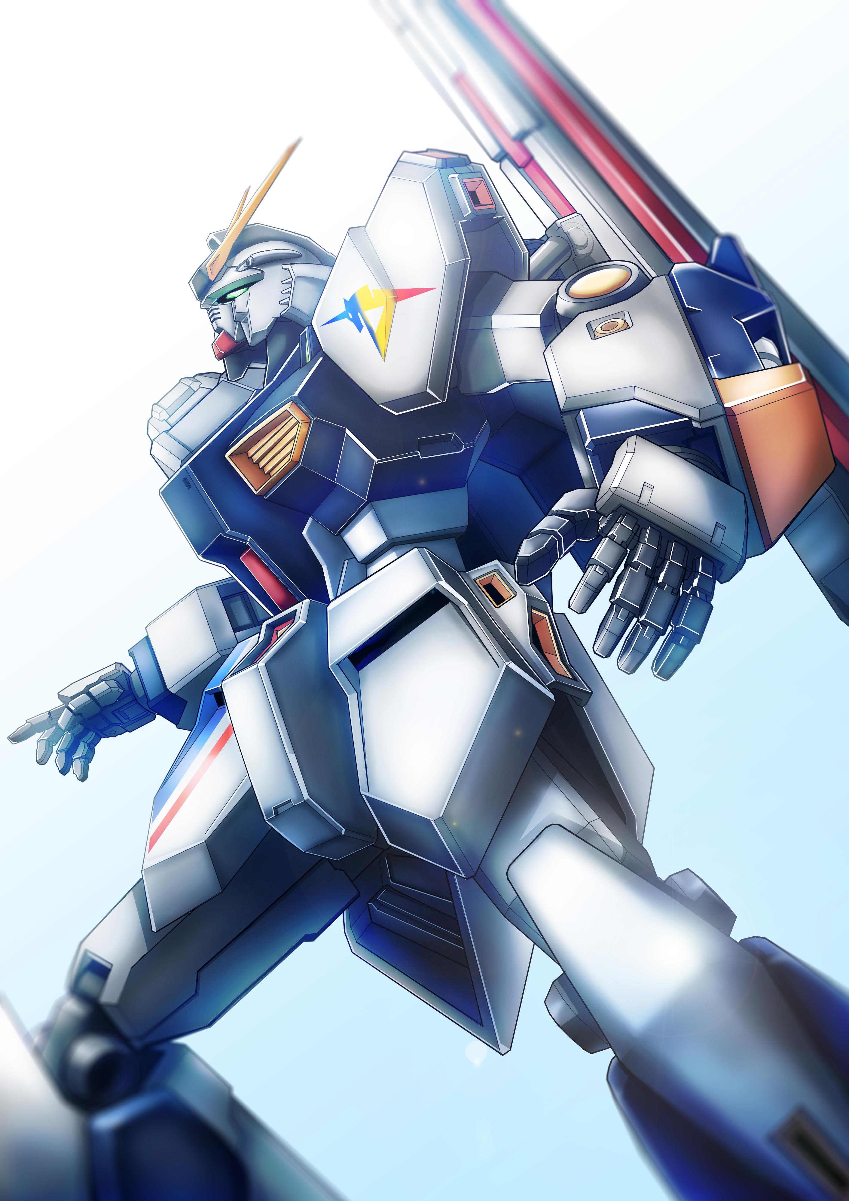 Anime 2825x3995 RX-93ff ν Gundam Mobile Suit Gundam Char&#039;s Counterattack Gundam Super Robot Taisen mechs anime artwork digital art fan art