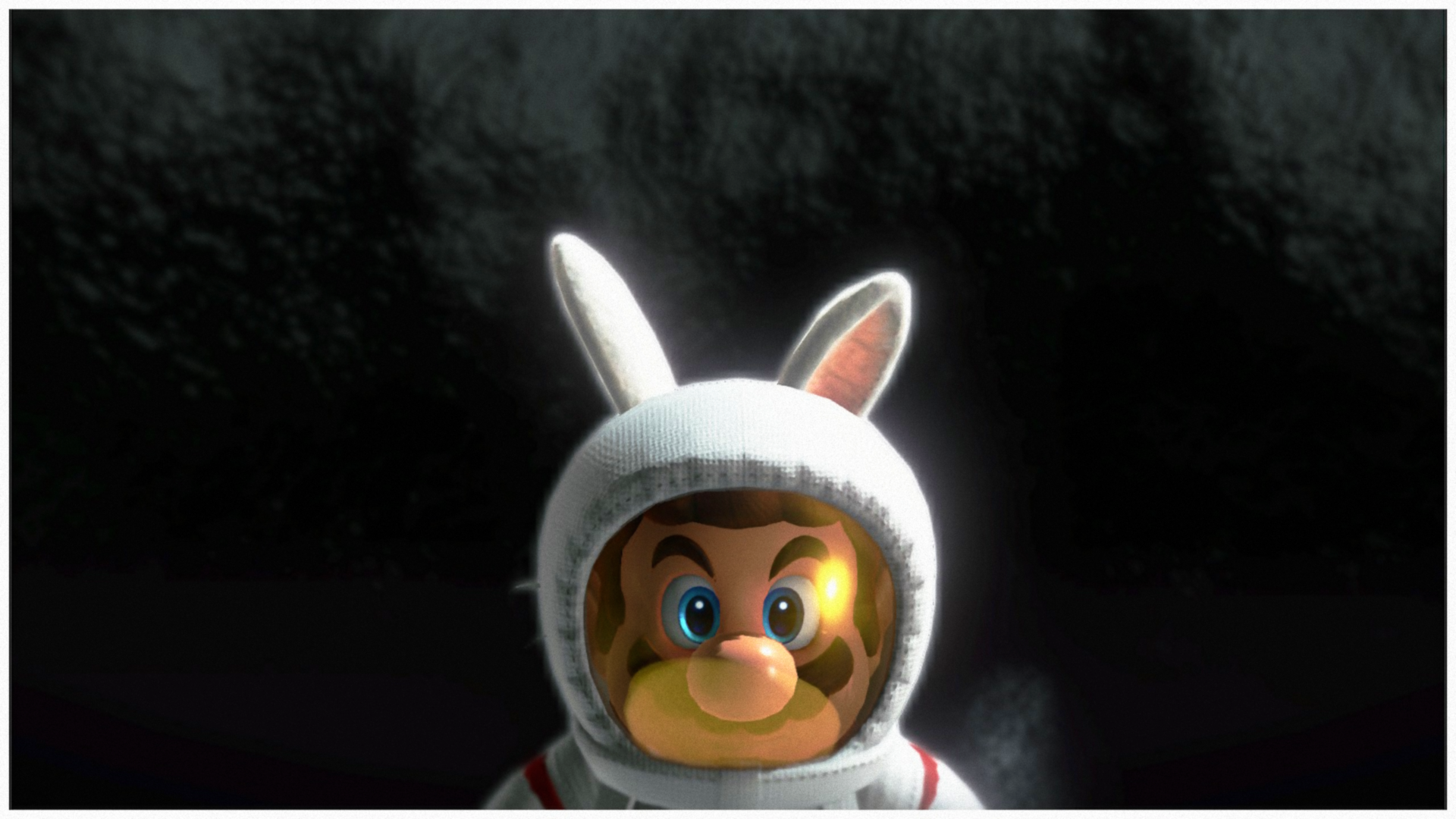 General 1920x1080 Super Mario Odyssey space bunny ears spacesuit humor Super Mario simple background video games video game characters