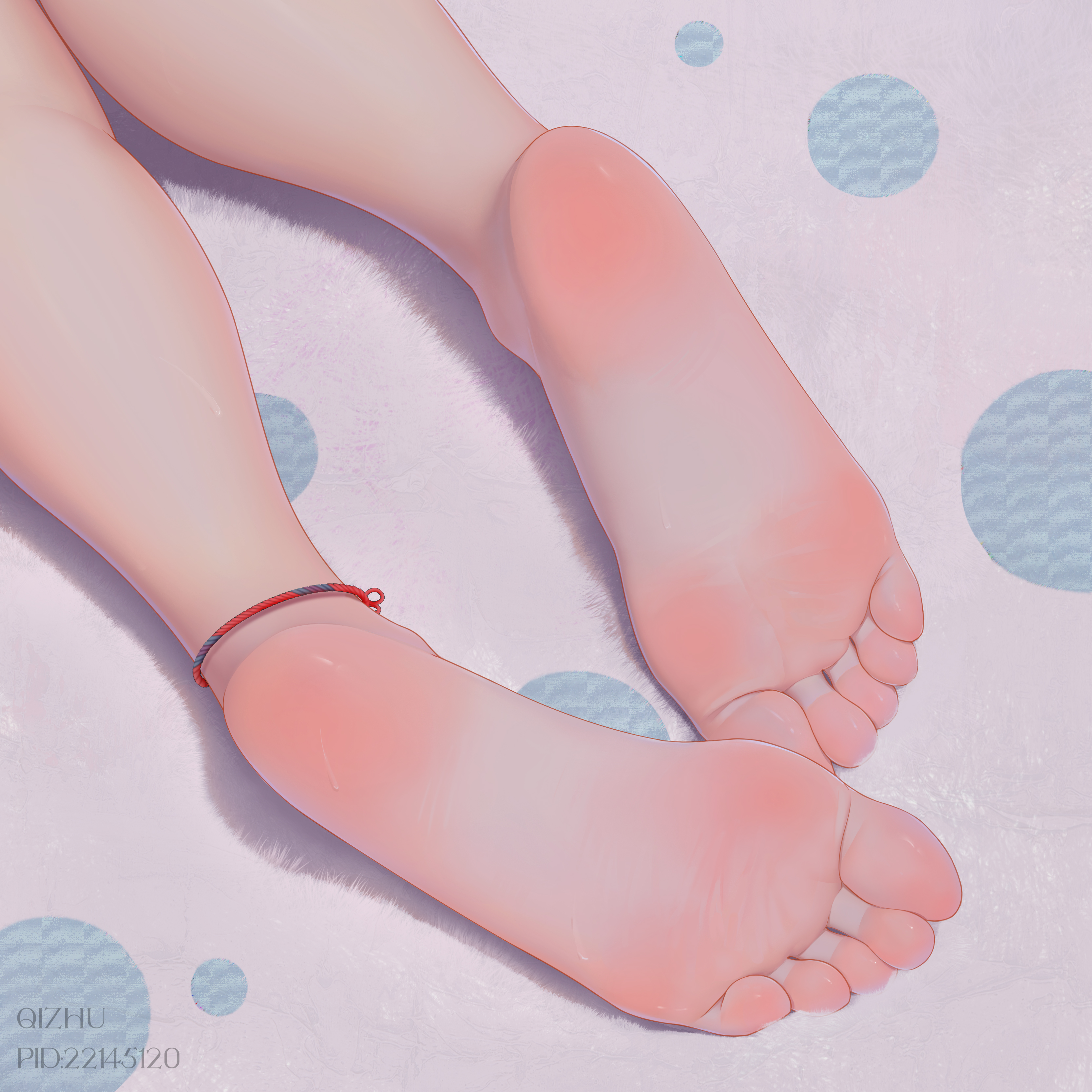 Anime 3333x3333 qizhu anime girls barefoot foot fetishism feet foot sole