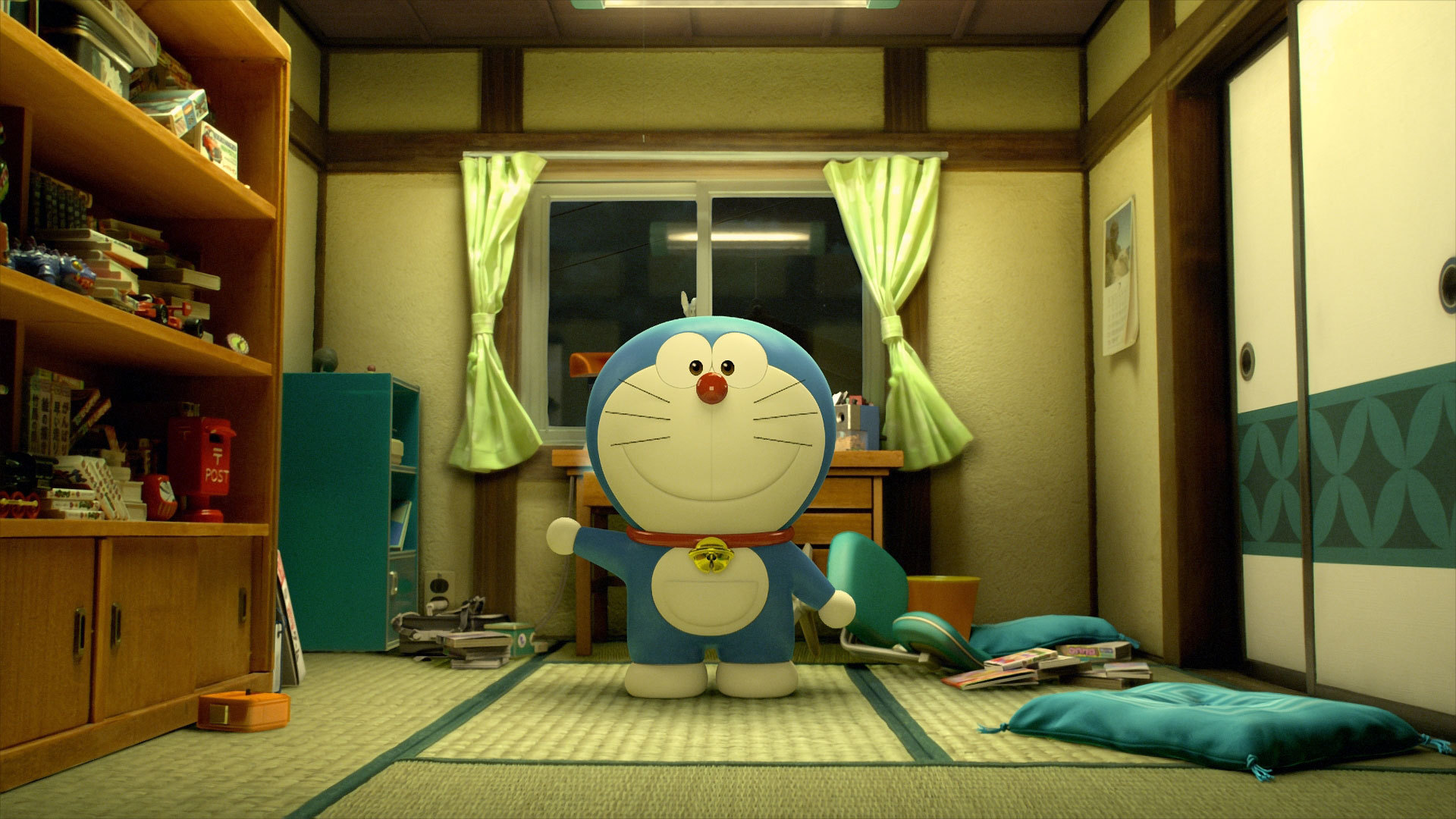 Anime 1920x1080 Doraemon indoors tatami
